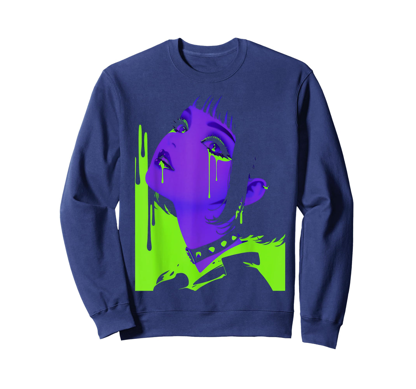 Cybergoth Cybercore Grunge Punk Goth Girl Alt Anime Manga T-Shirt