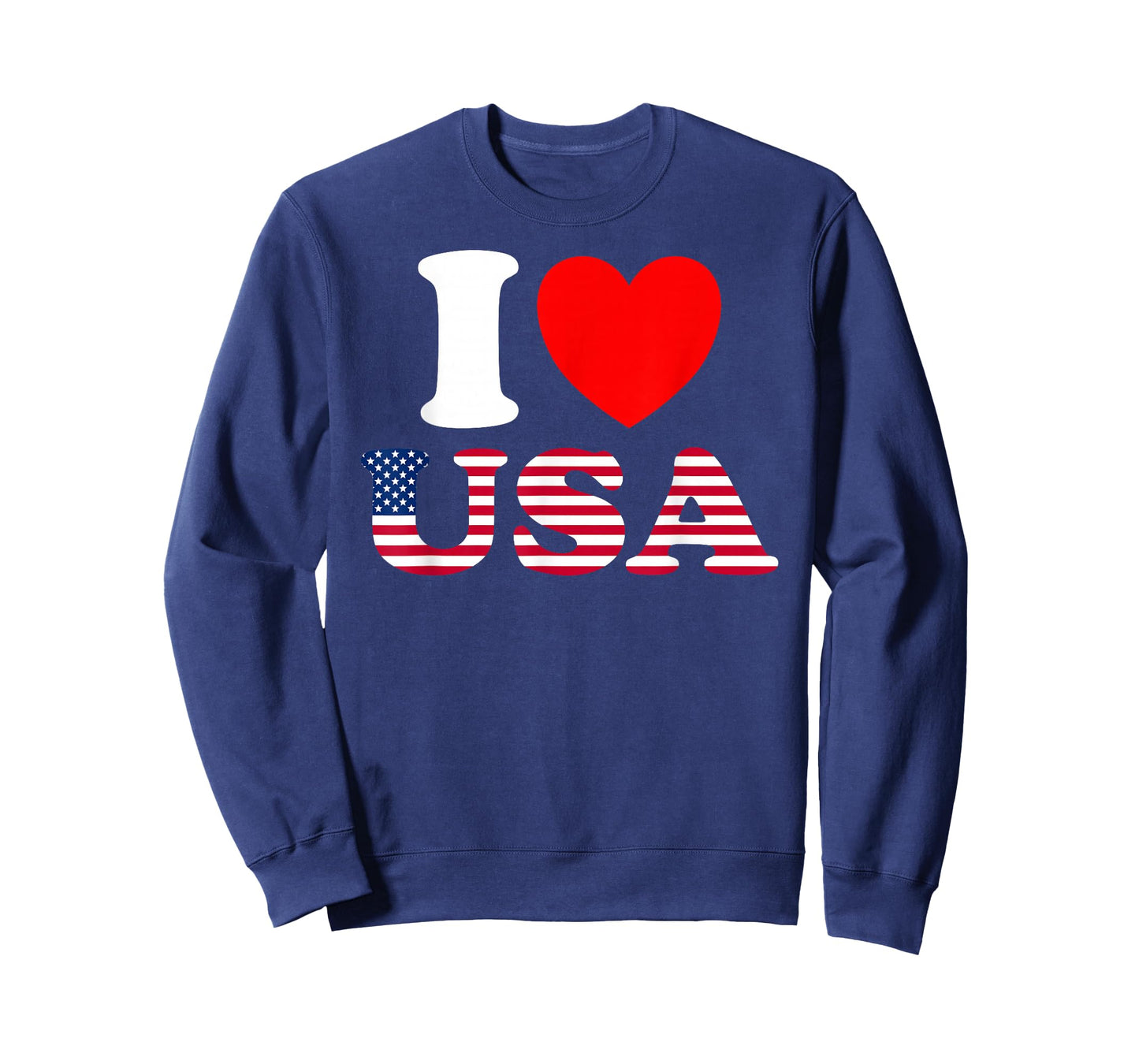 I Heart USA, I Love USA - Fun United States of America T-Shirt