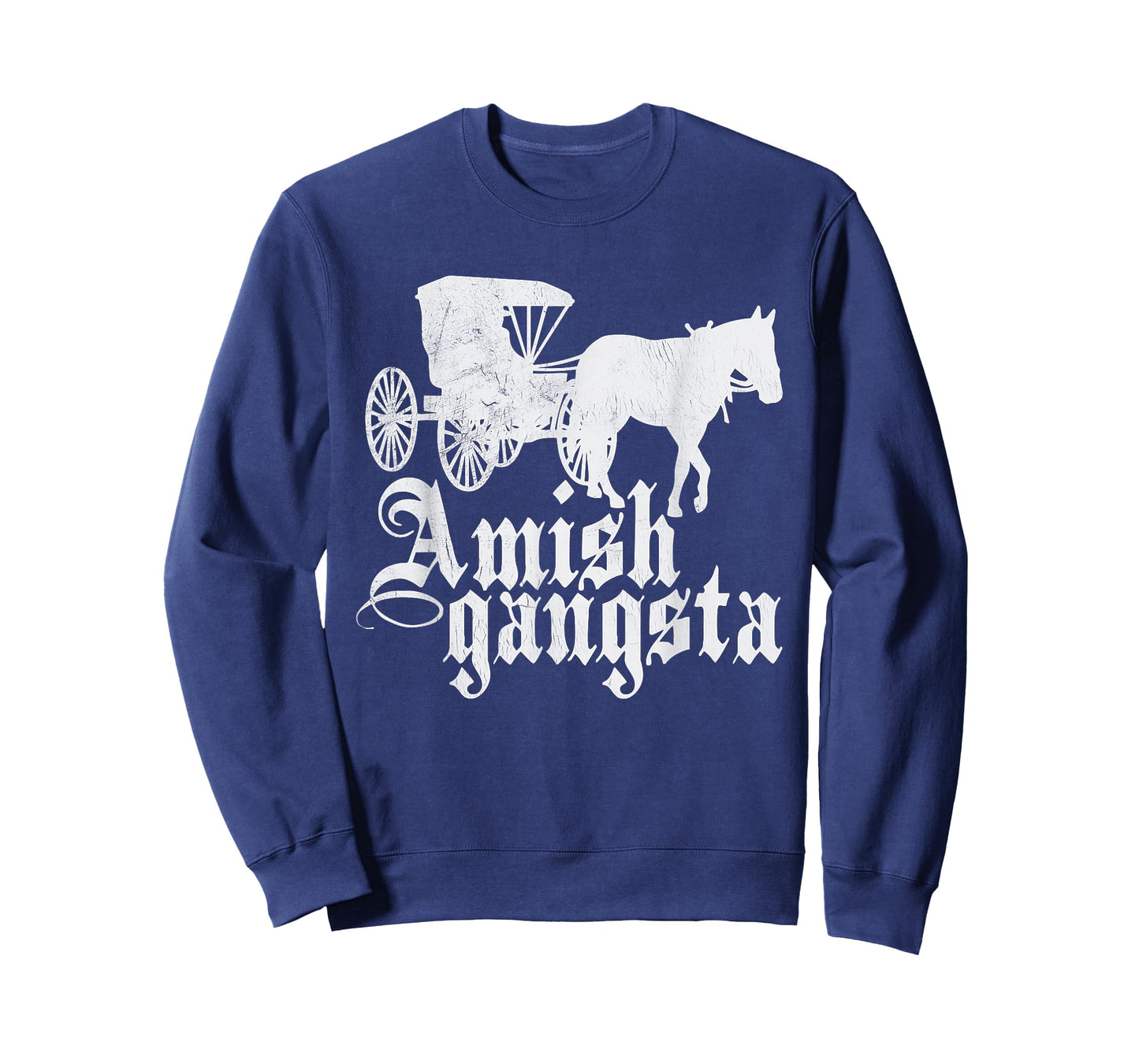 Amish Gangsta Horse and Buggy - Funny Amish Humor T-Shirt
