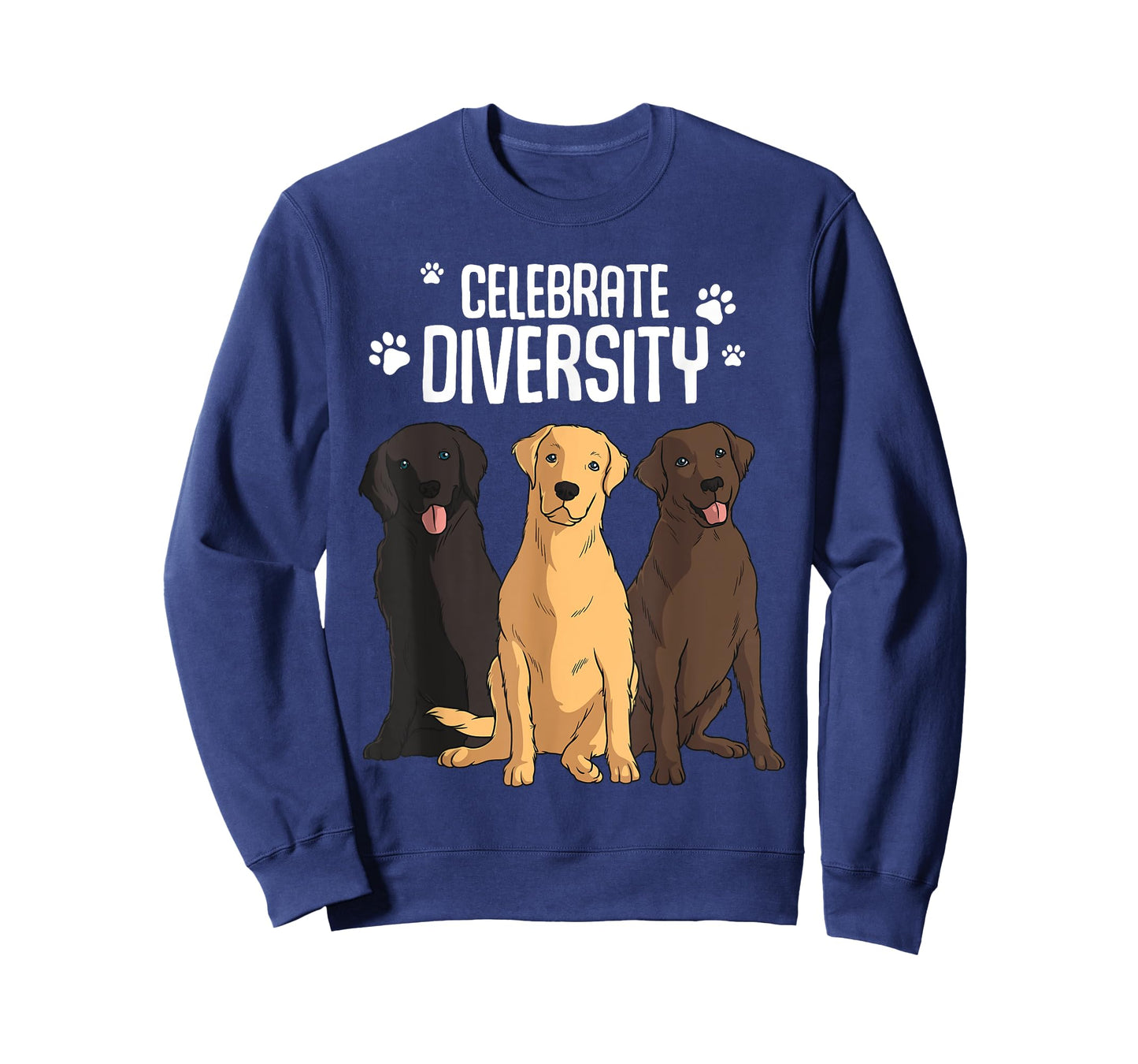 Funny Labrador Retriever Gift Men Women Celebrate Diversity T-Shirt