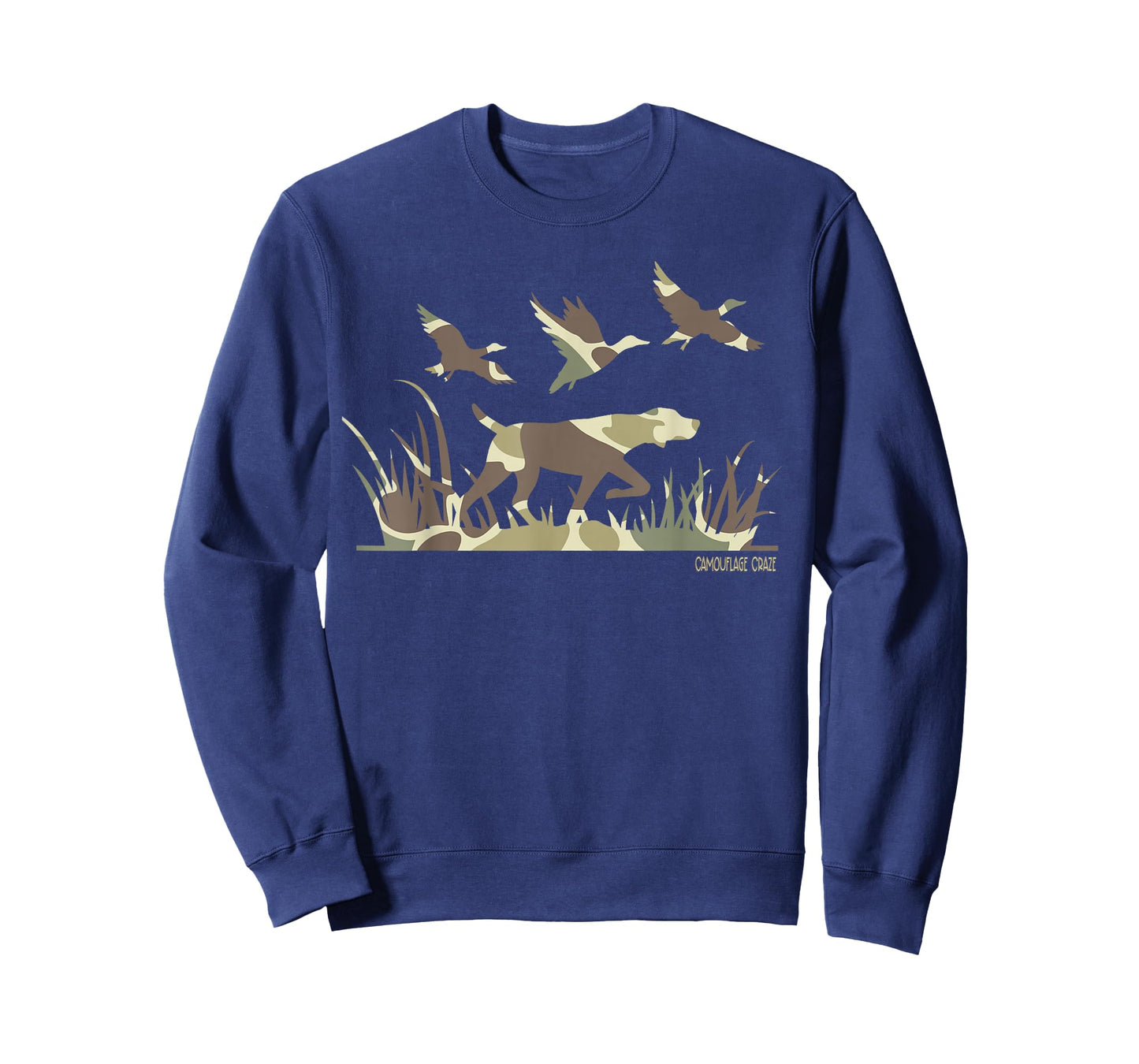 Duck Hunting Camouflage Camo Pointer Dog Camo Duck Hunter T-Shirt