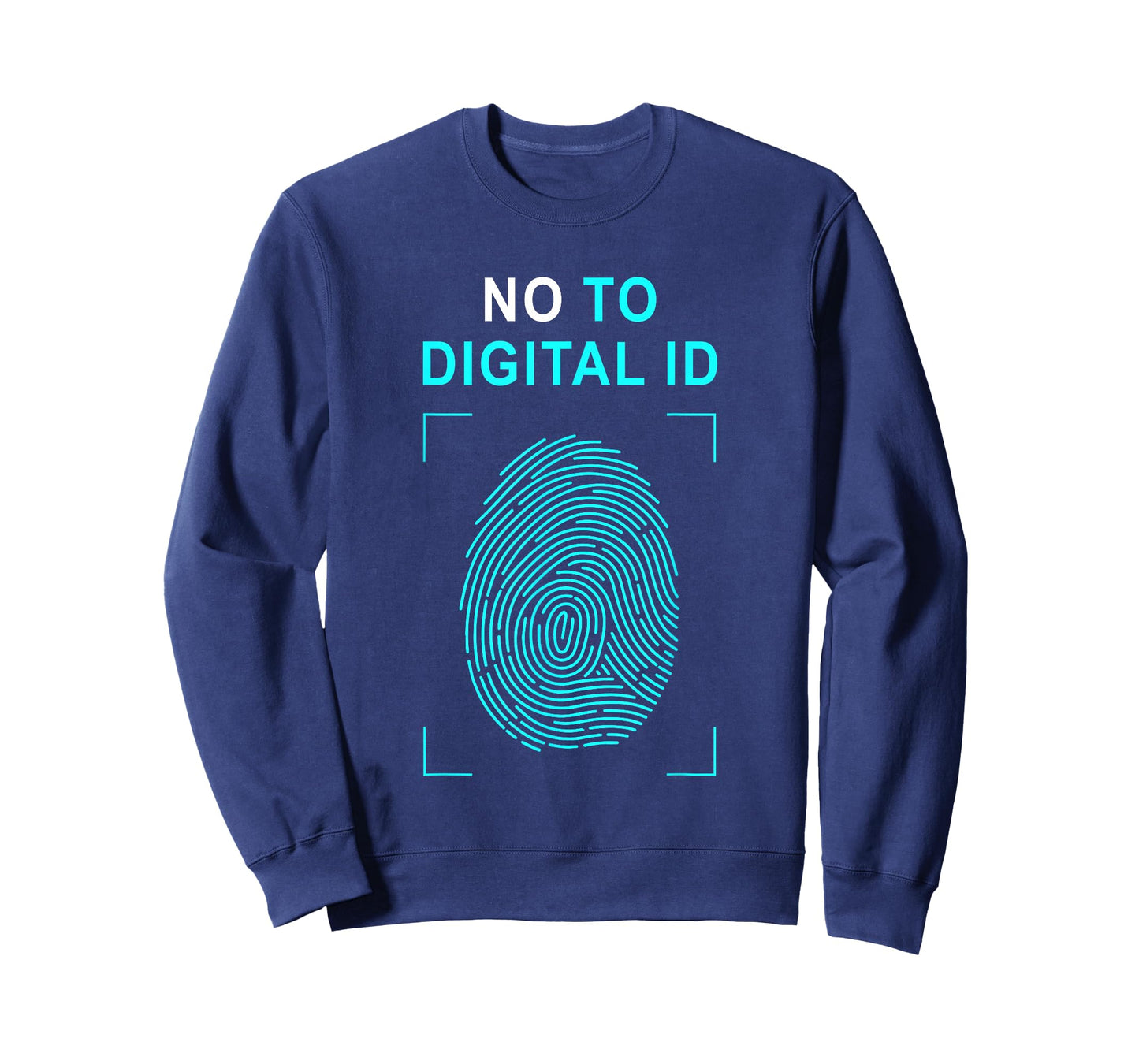 Say No to Digital ID – Freedom & Conservative Fingerprint T-Shirt