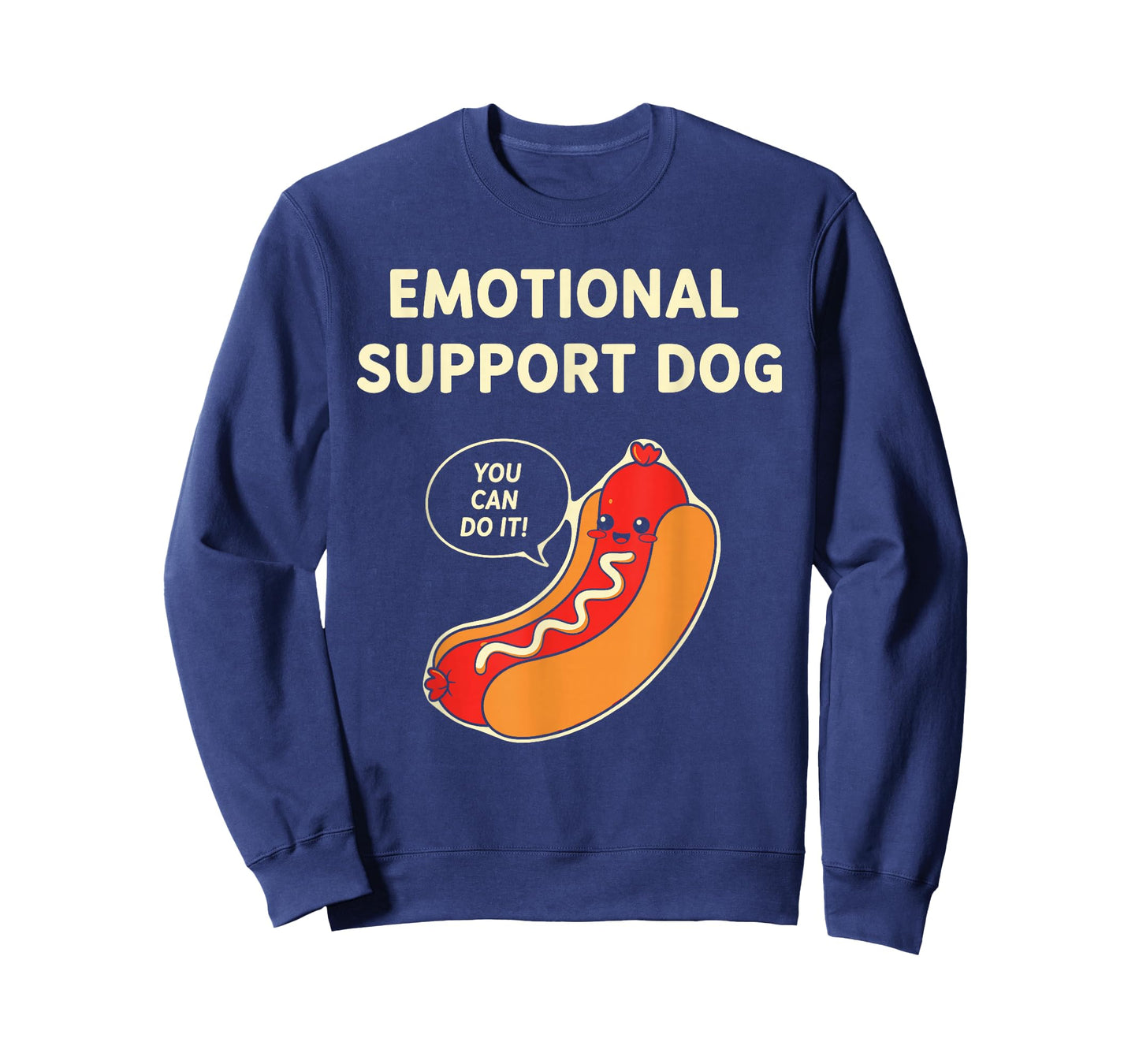 Emotional Support Dog Funny Hot Dog T-Shirt