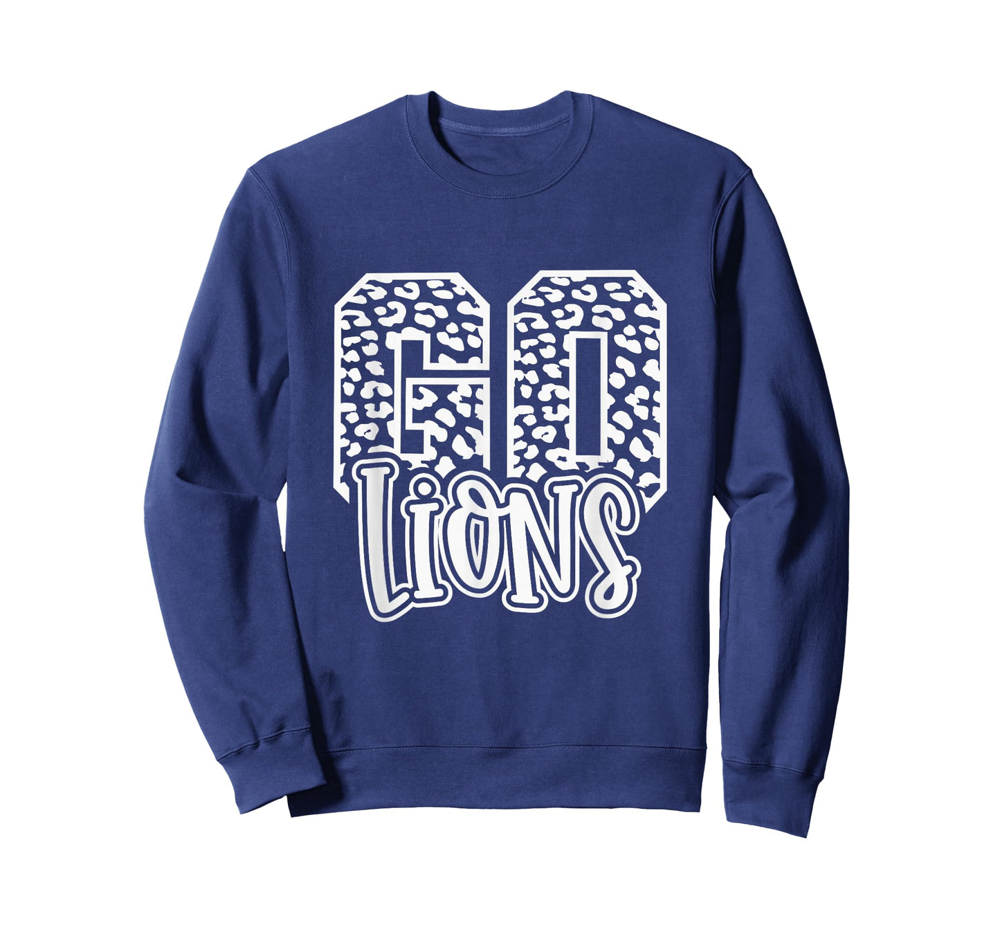 Lions Mascot GO Team Spirit Game Day School Cute Trendy T-Shirt