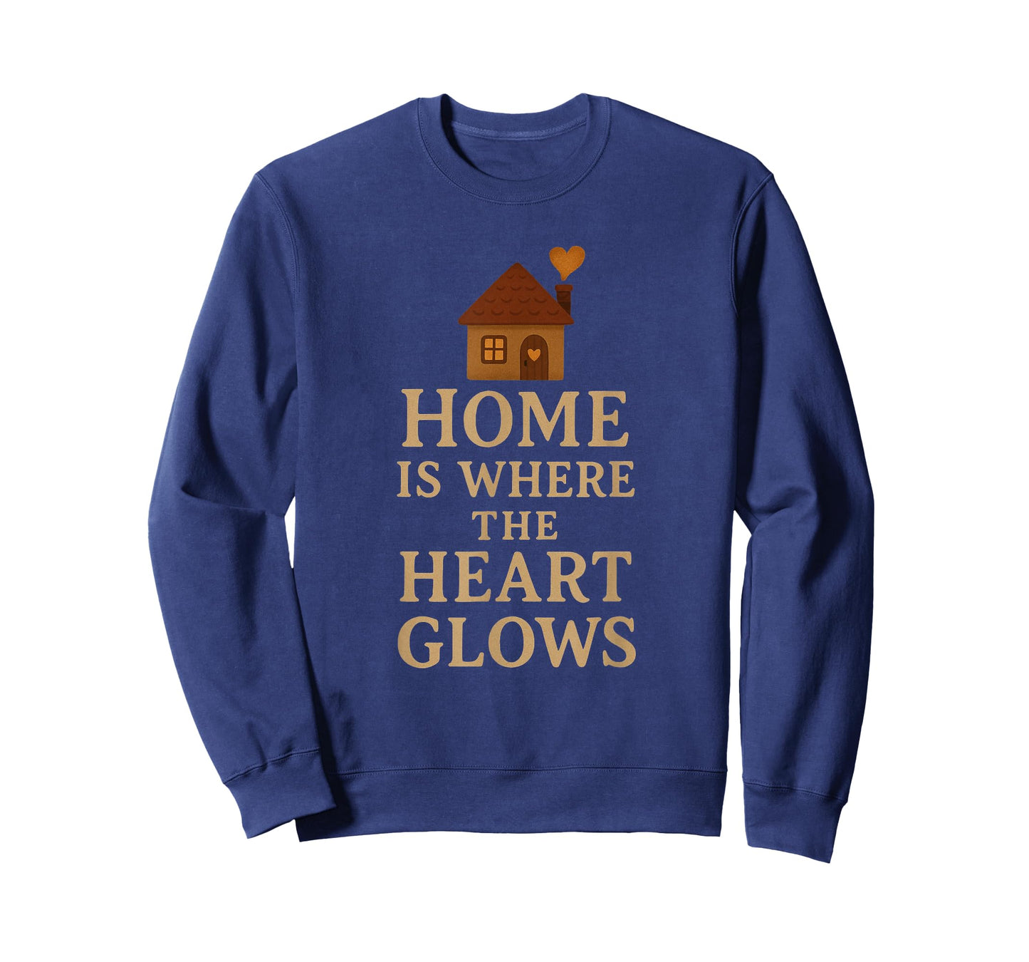 Home is Where The Heart Glows Retro Cozy Aesthetic T-Shirt