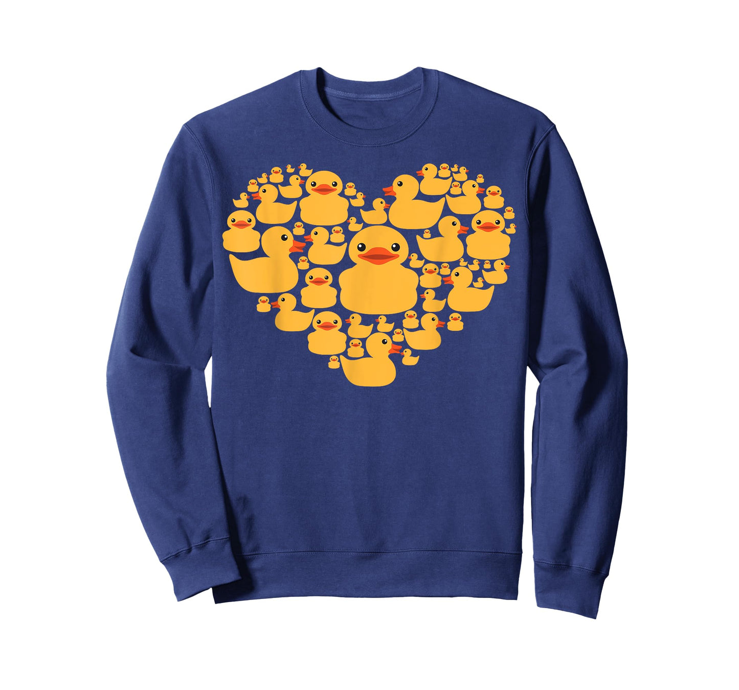 Funny Rubber Duck Gift For Men Women Cool Rubber Ducks Heart T-Shirt