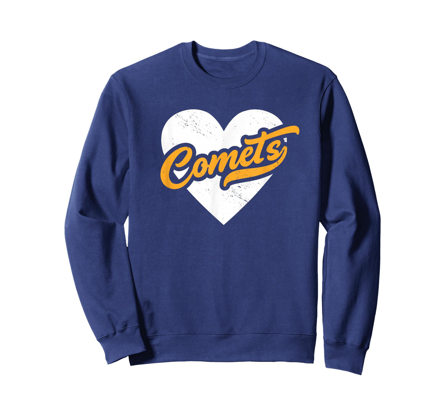 Vintage Comets High School Go Comets Pride Heart T-Shirt