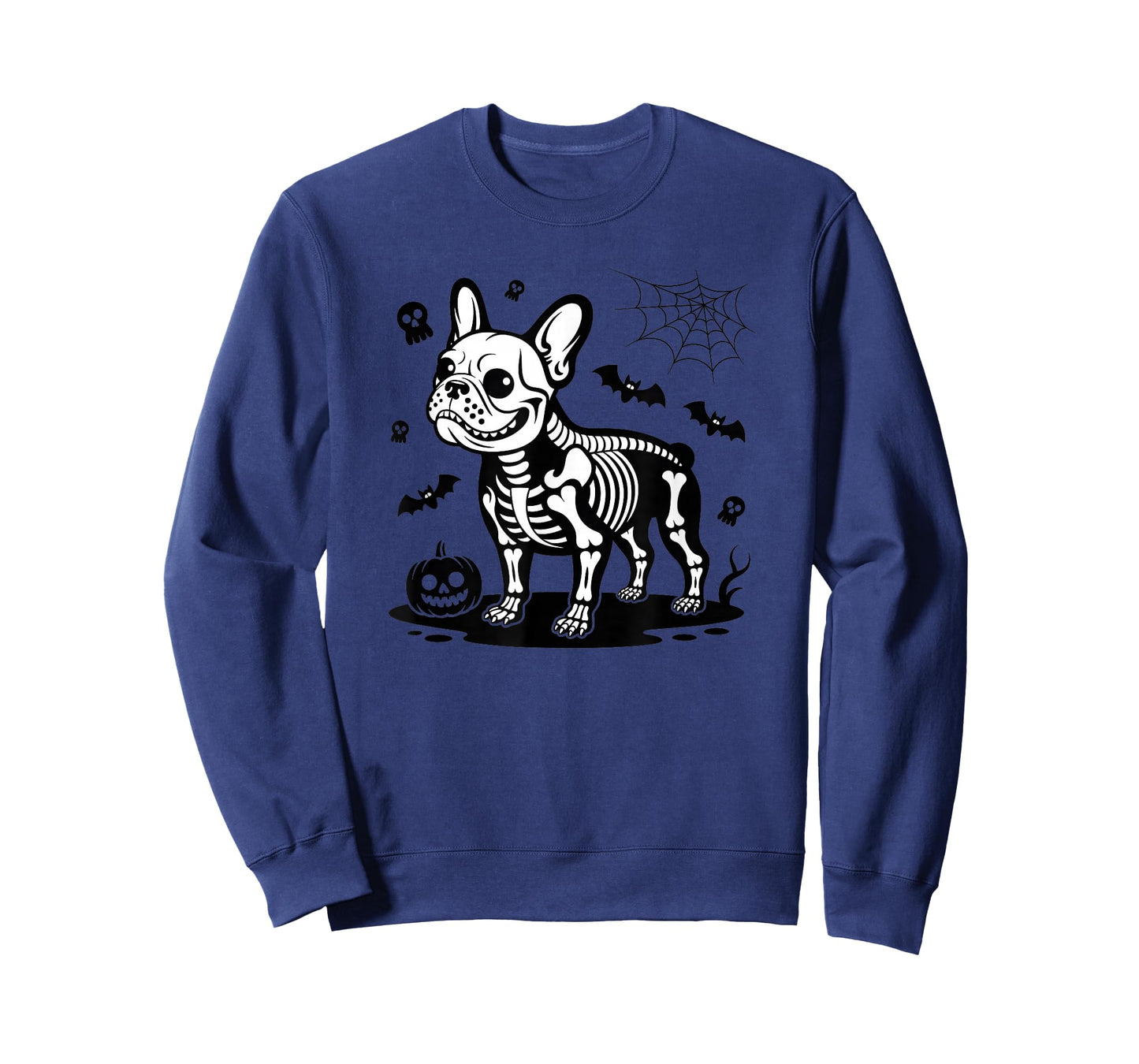 Spooky French Bulldog Skeleton Halloween Dog Bones Frenchie T-Shirt