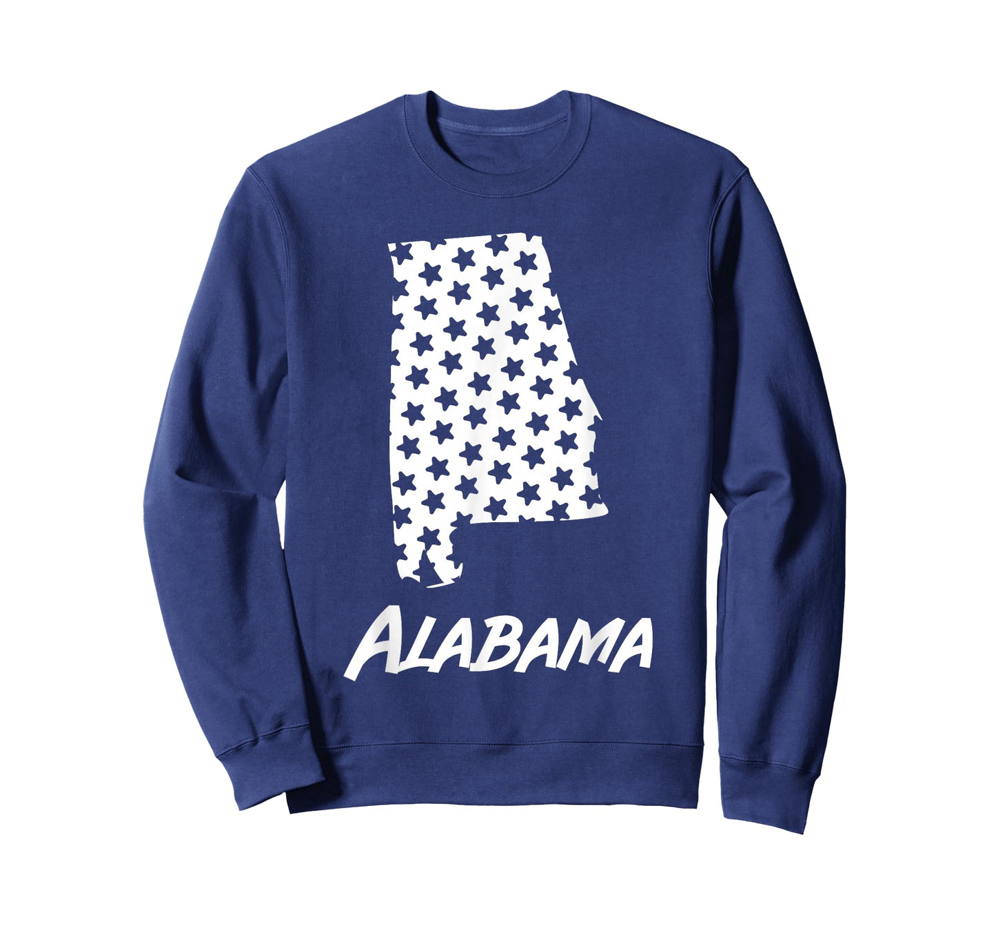 Alabama USA State Outline Stars Vintage Retro Design T-Shirt