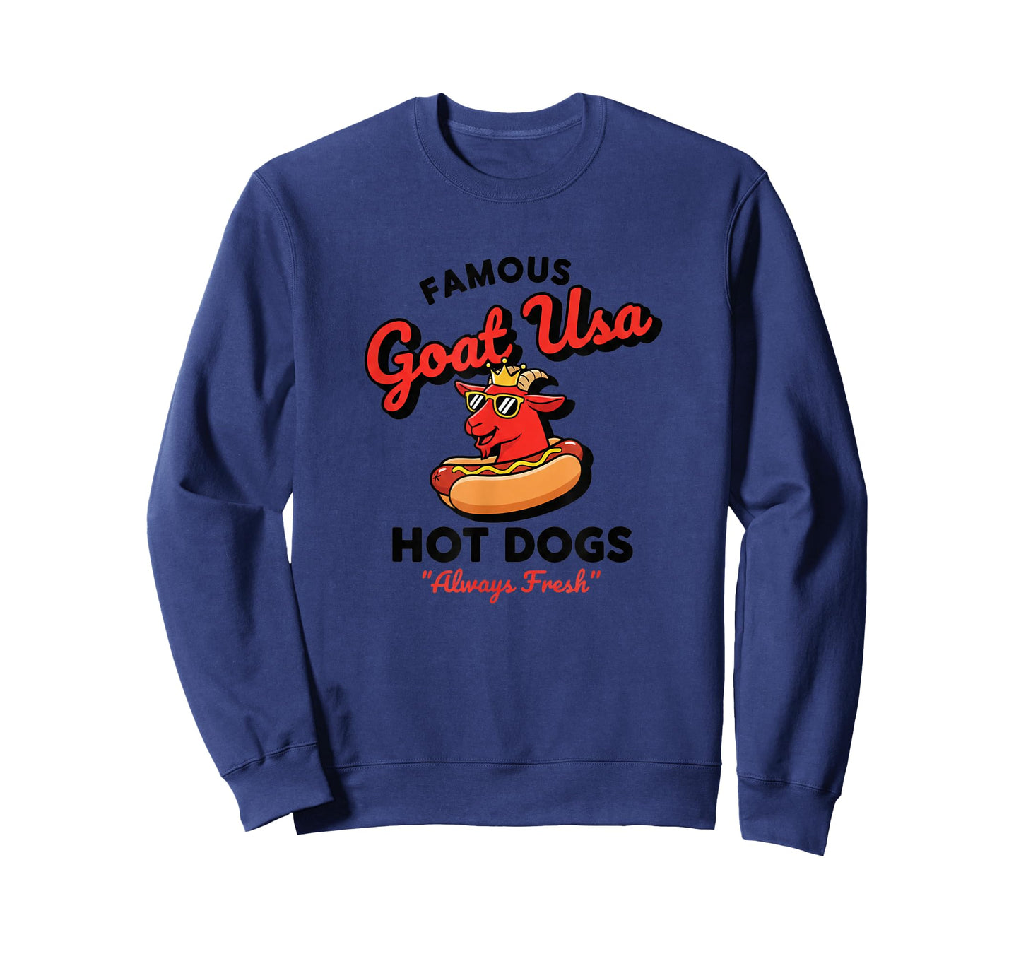 USA Famous Goat USA Hot Dogs, Funny American BBQ & 4th of T-Shirt
