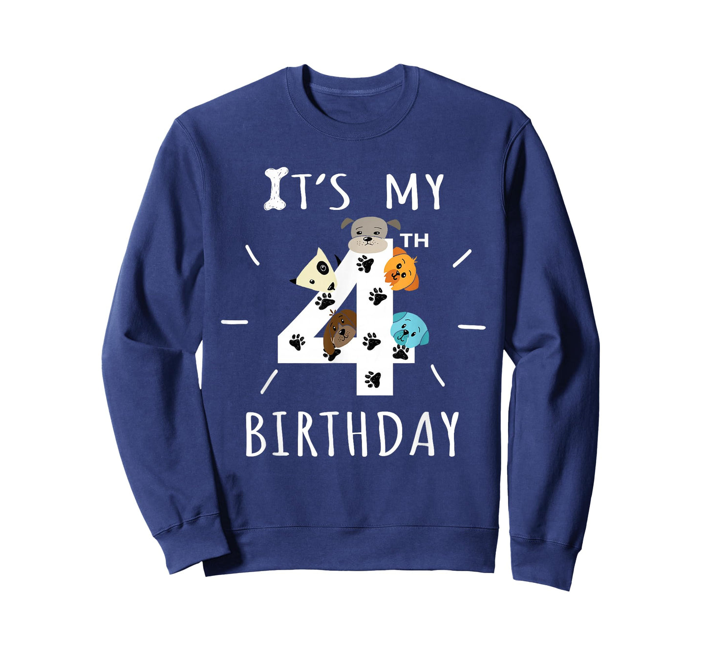 It's My 4th Birthday Dog Lover Theme 4 Years Old Puppy T-Shirt