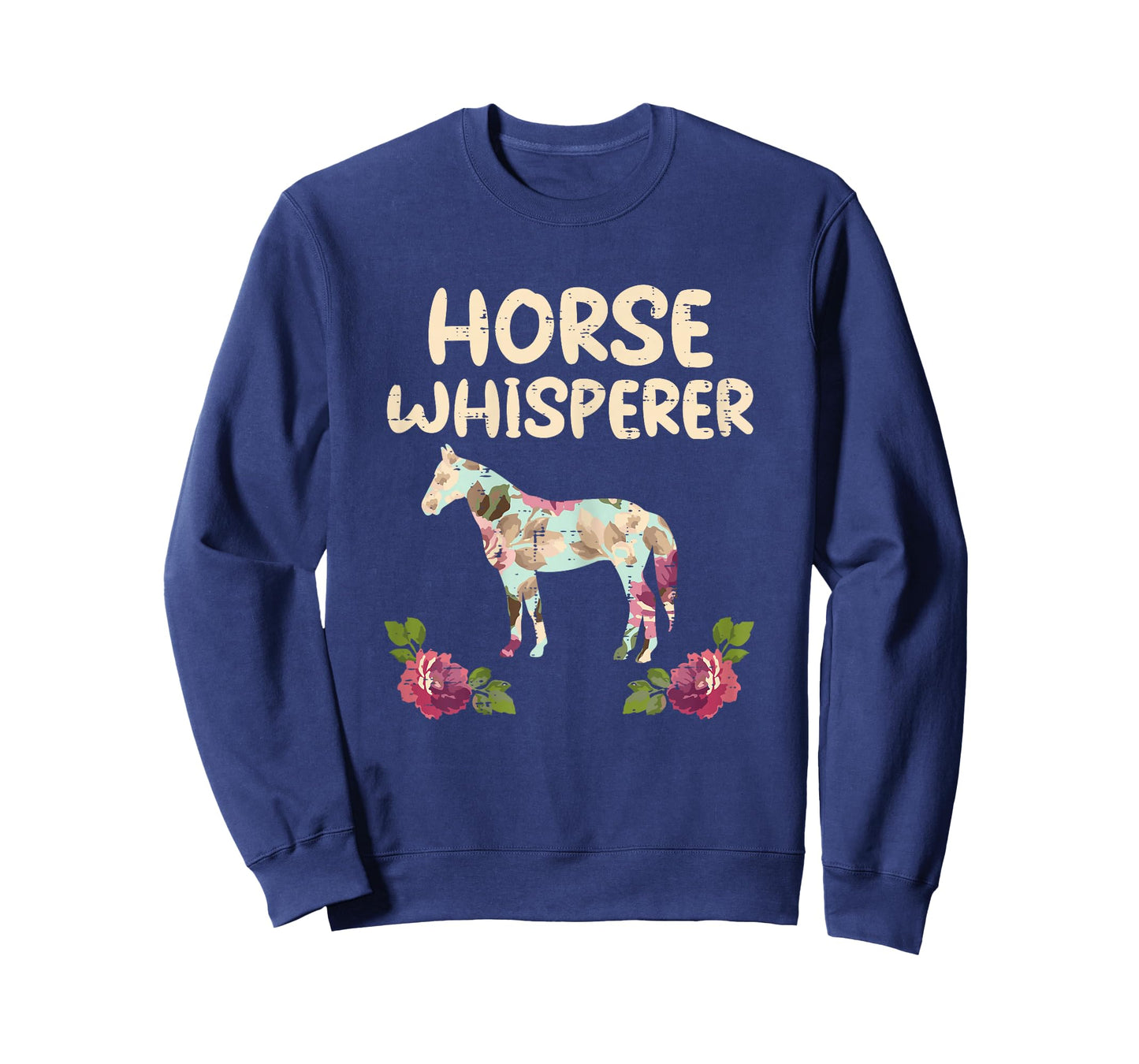 Horse Whisperer Flowers Funny Riding Equestrian Women Girls T-Shirt
