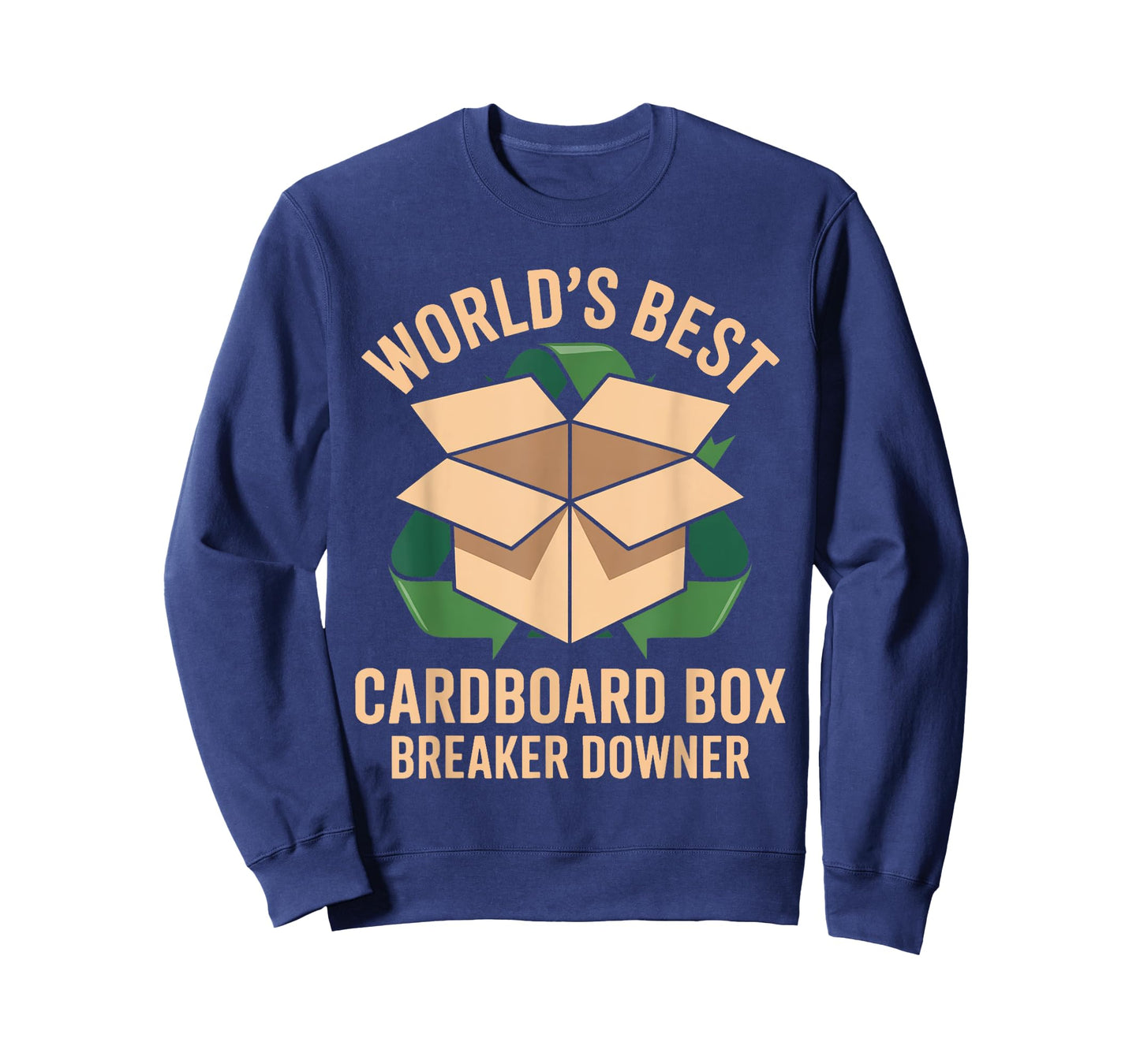Funny Cardboard Box Breaker Downer Sarcastic Recycling Hero T-Shirt