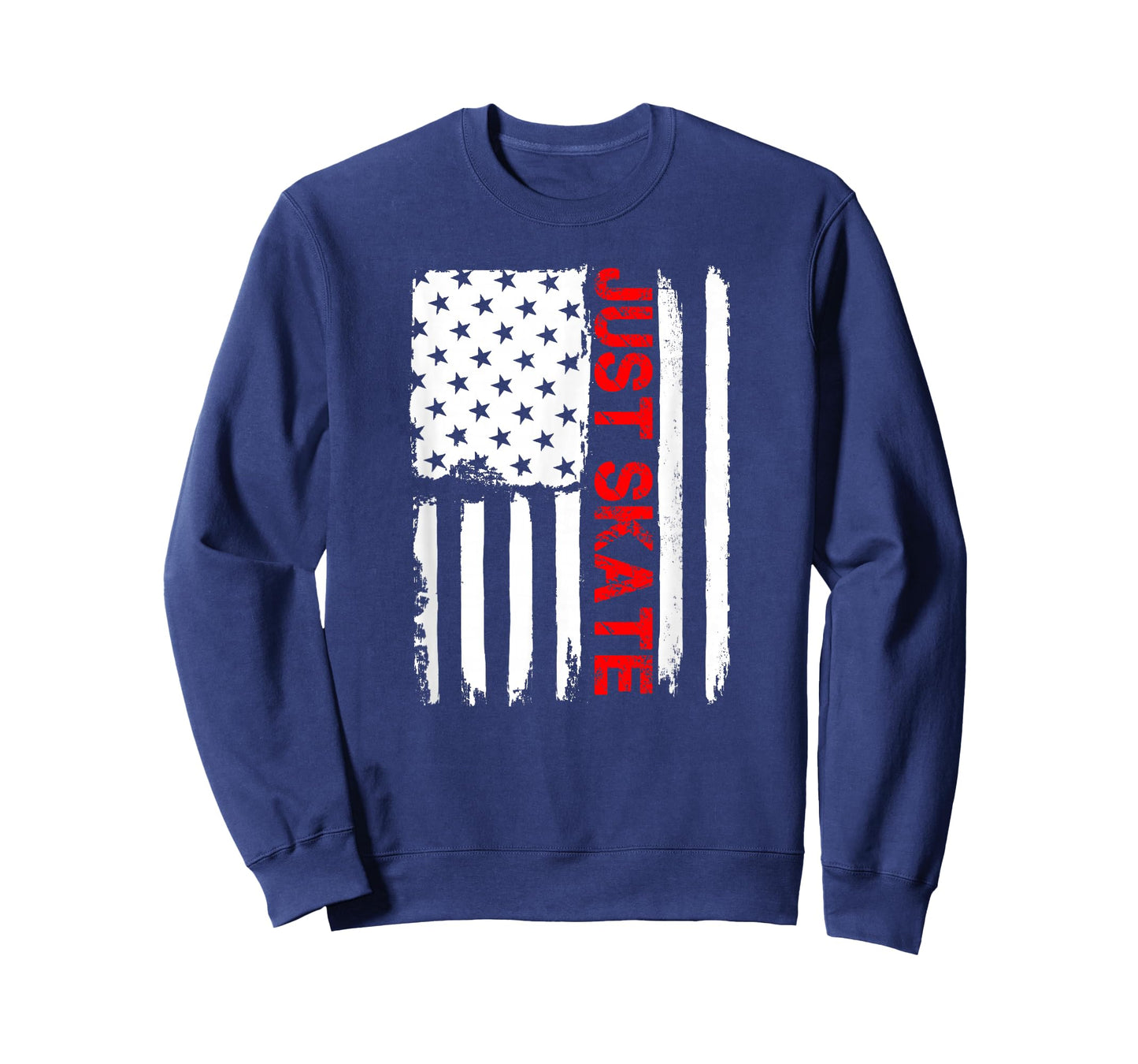 Just Skate July 4th American Flag Shirt Roller Skating Gift T-Shirt