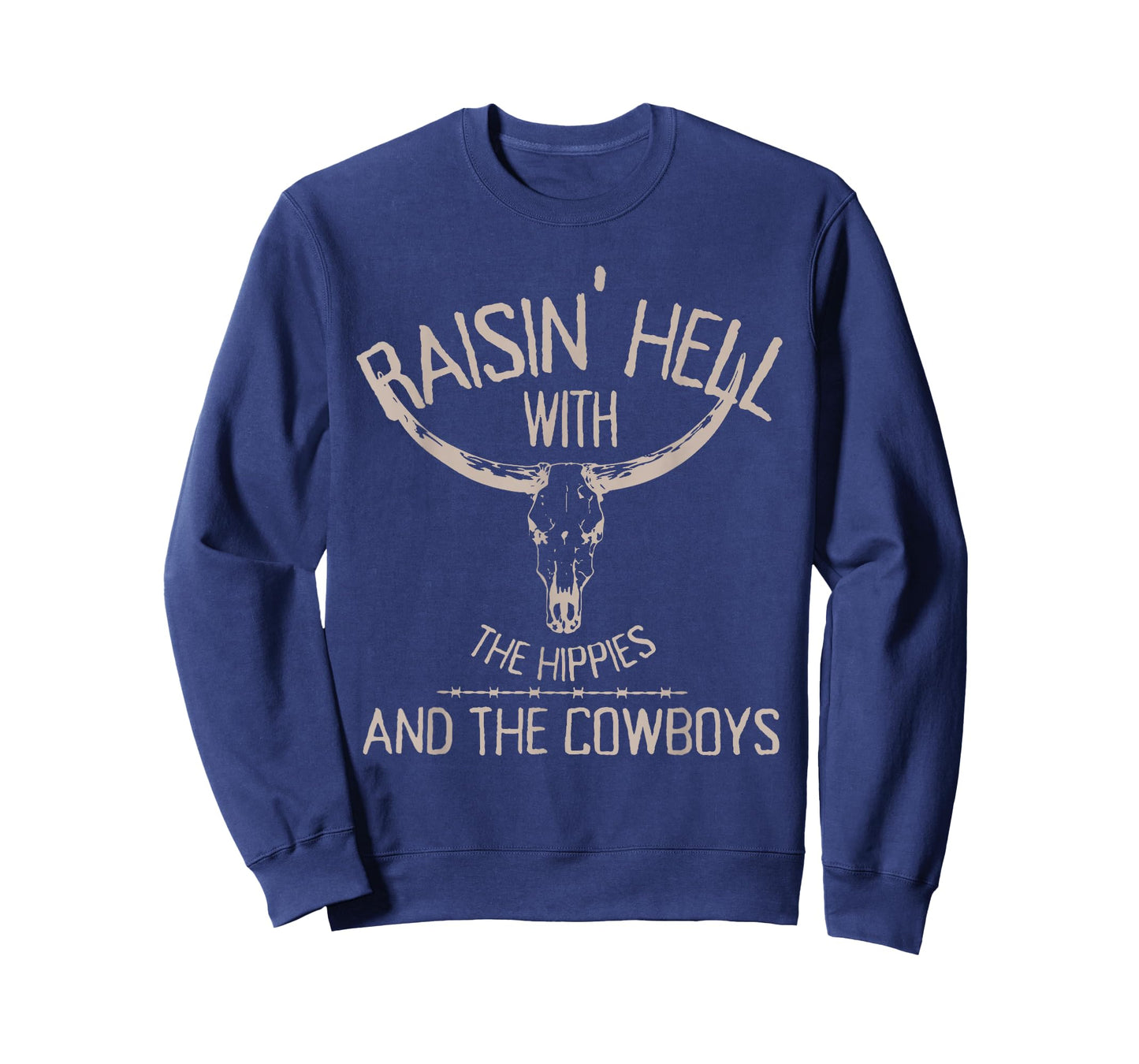 Hippies And Cowboys Western Cowhide Cowgirls T-Shirt