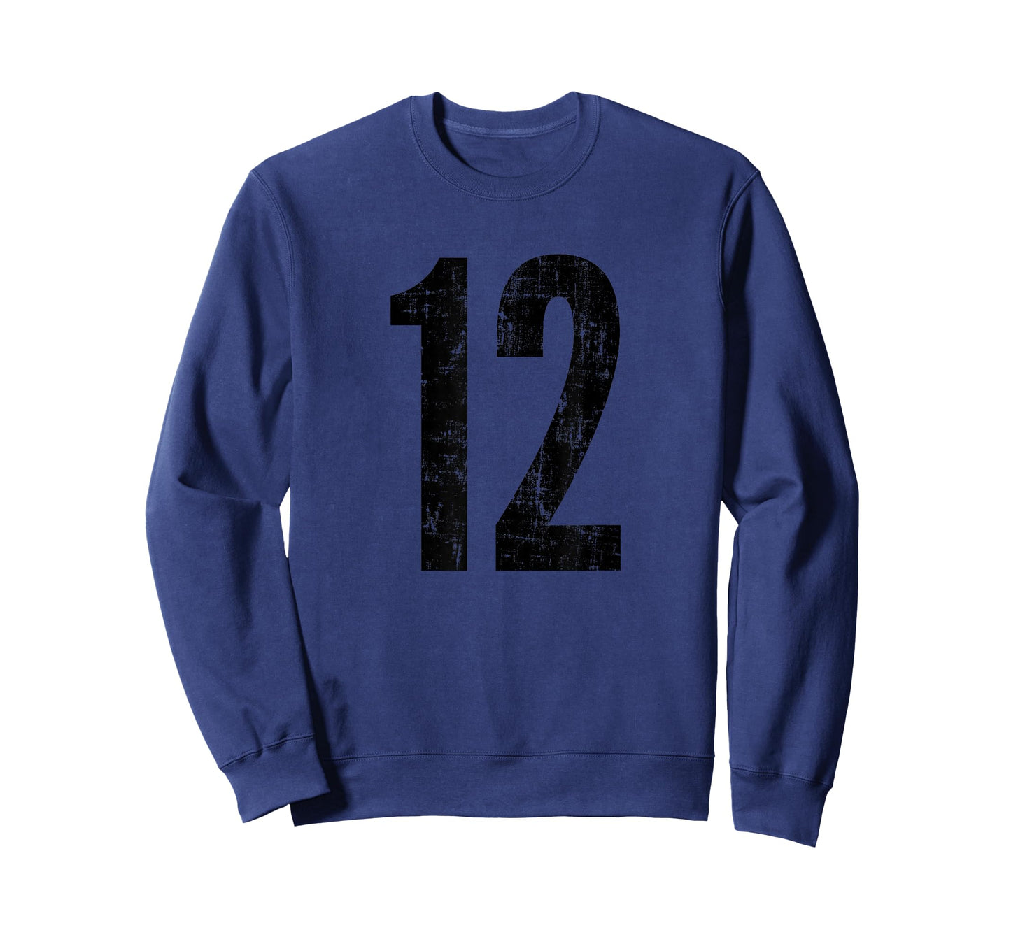 Number 12 Distressed Vintage Sport Team Practice Training T-Shirt