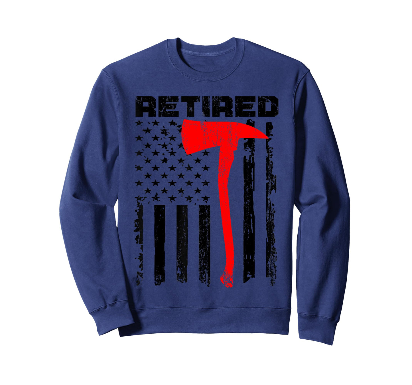Funny Retired Firefighter USA Flag Fireman Retirement Outfit T-Shirt