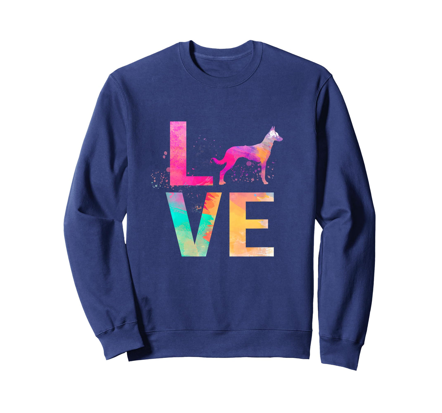 Colorful Belgian Malinois Dog Mom Gifts Belgian Malinois T-Shirt
