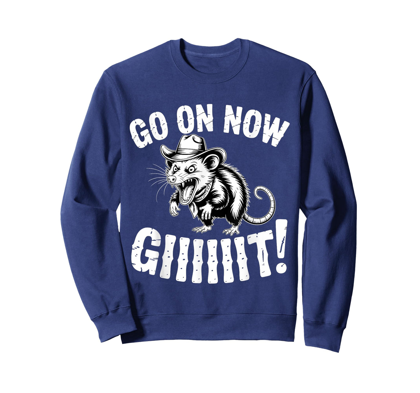 Cowboy Opossum Western Country Possum Go On Now Git T-Shirt