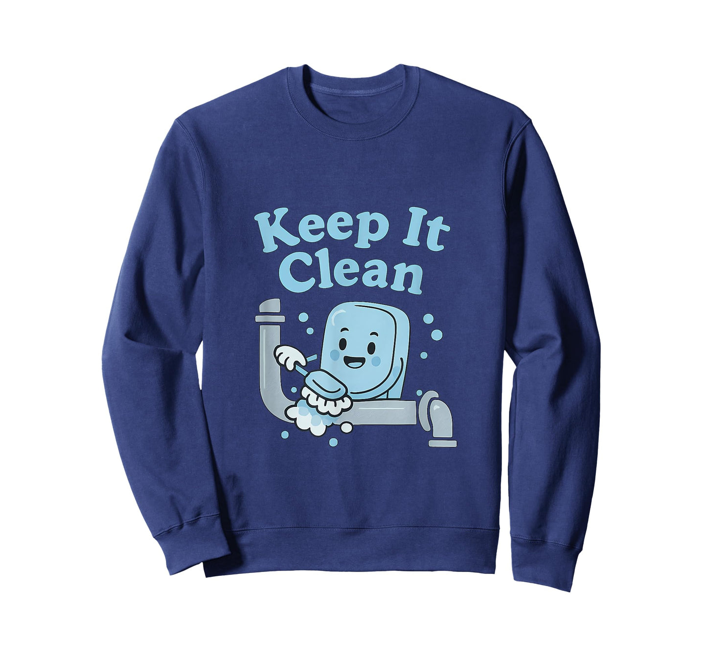 Keep It Clean Funny Plumber Soap Pipe Design T-Shirt