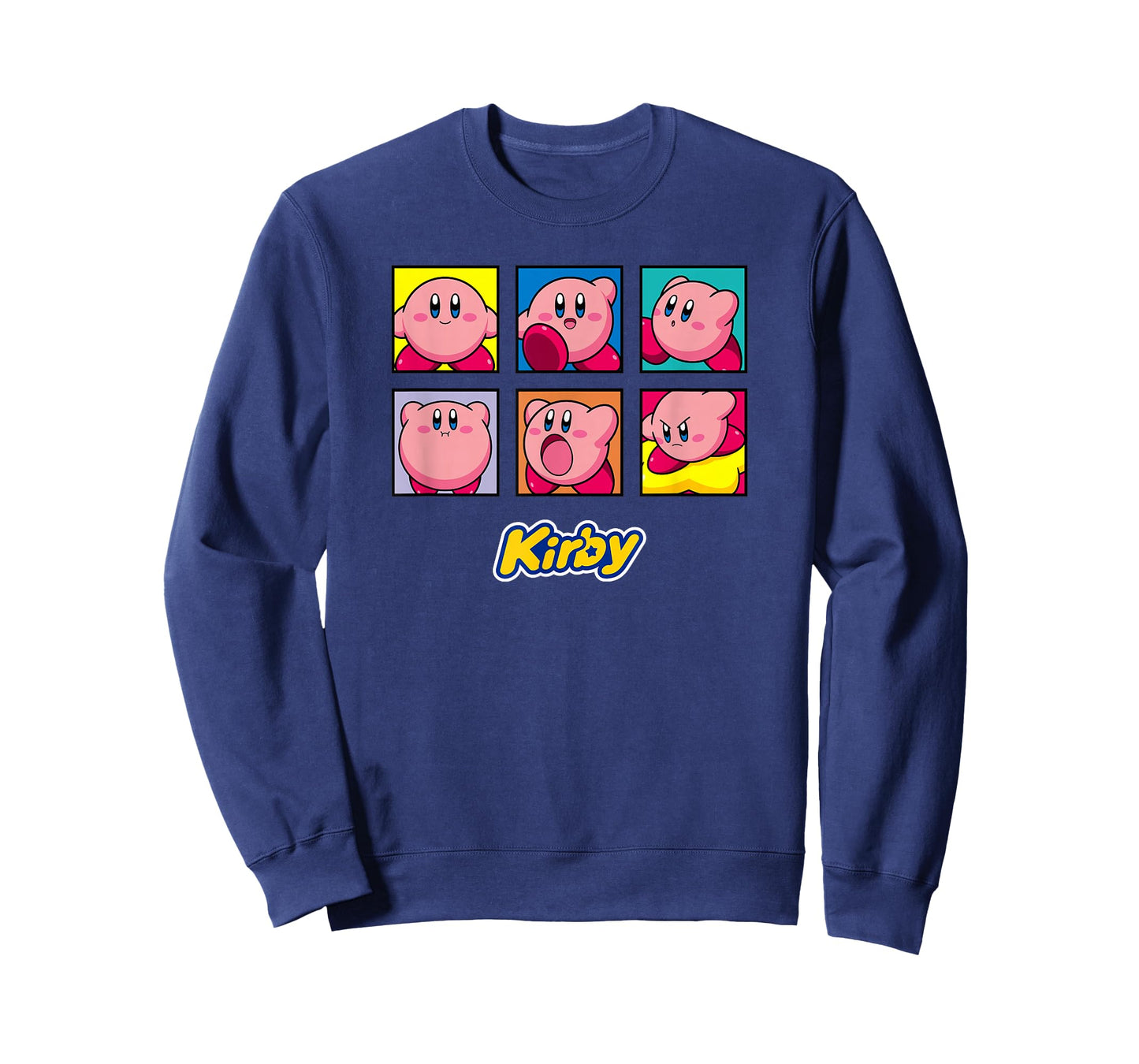 Kirby Vintage Panel Collage Poster T-Shirt - Unisex-Kids - Black - Small