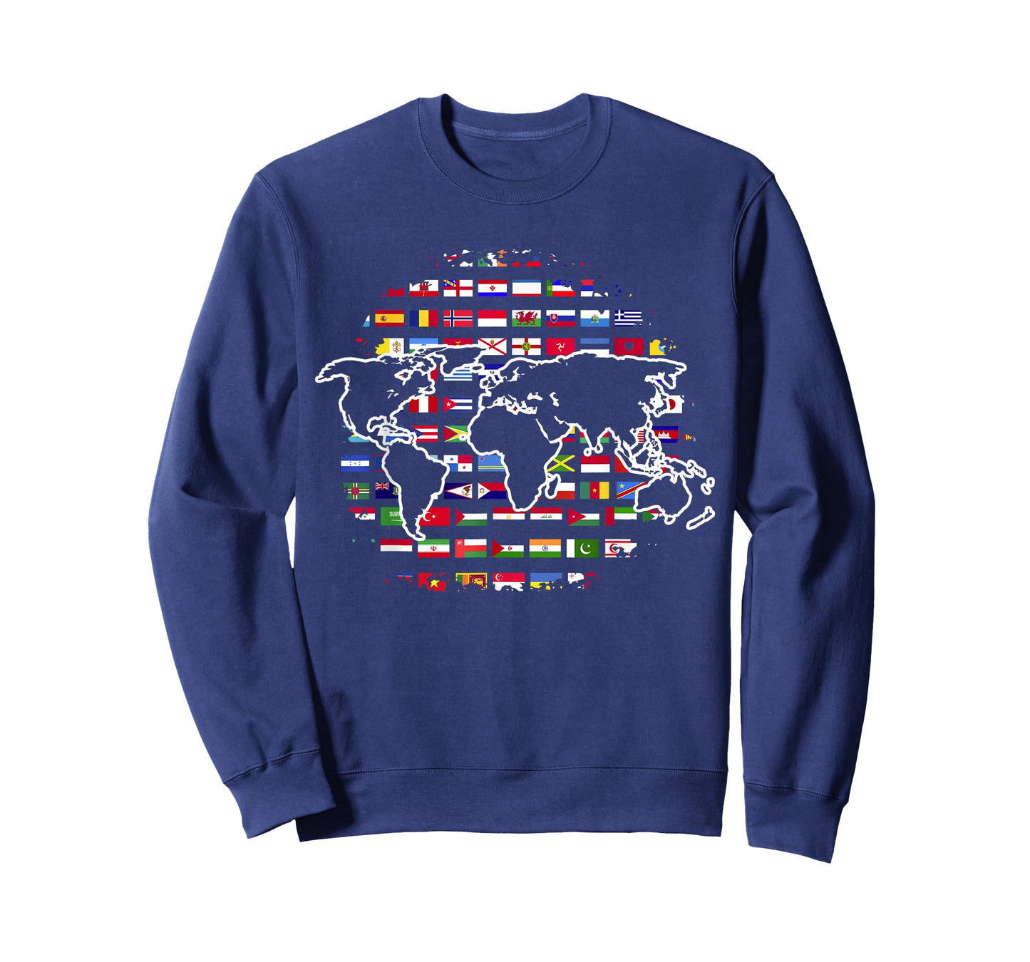 World Travel Map World Map International Flags T-Shirt