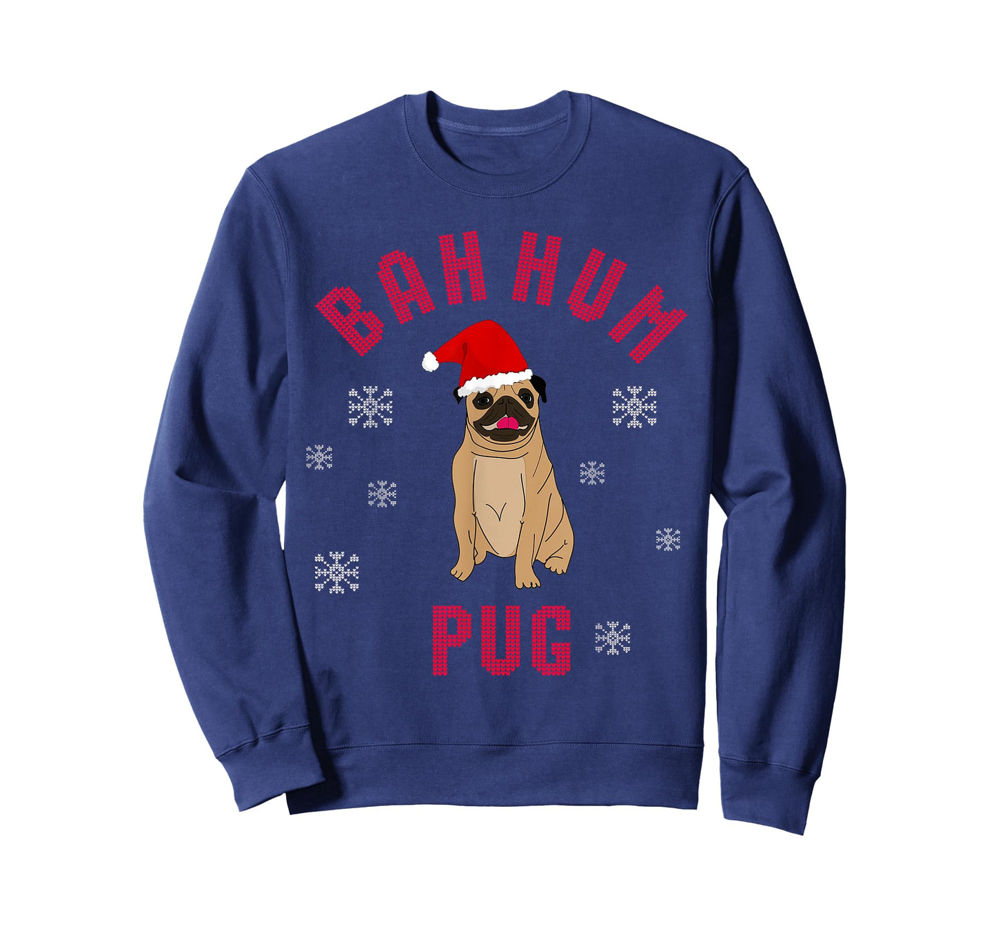 Bah Hum Pug - Funny Novelty Christmas T Shirt
