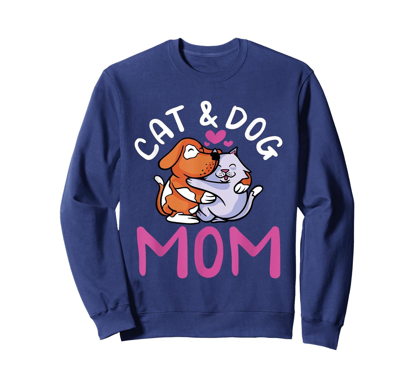 Cat And Dog Mom Girl Cats Dogs Lover Mother Mommy Mama T-Shirt