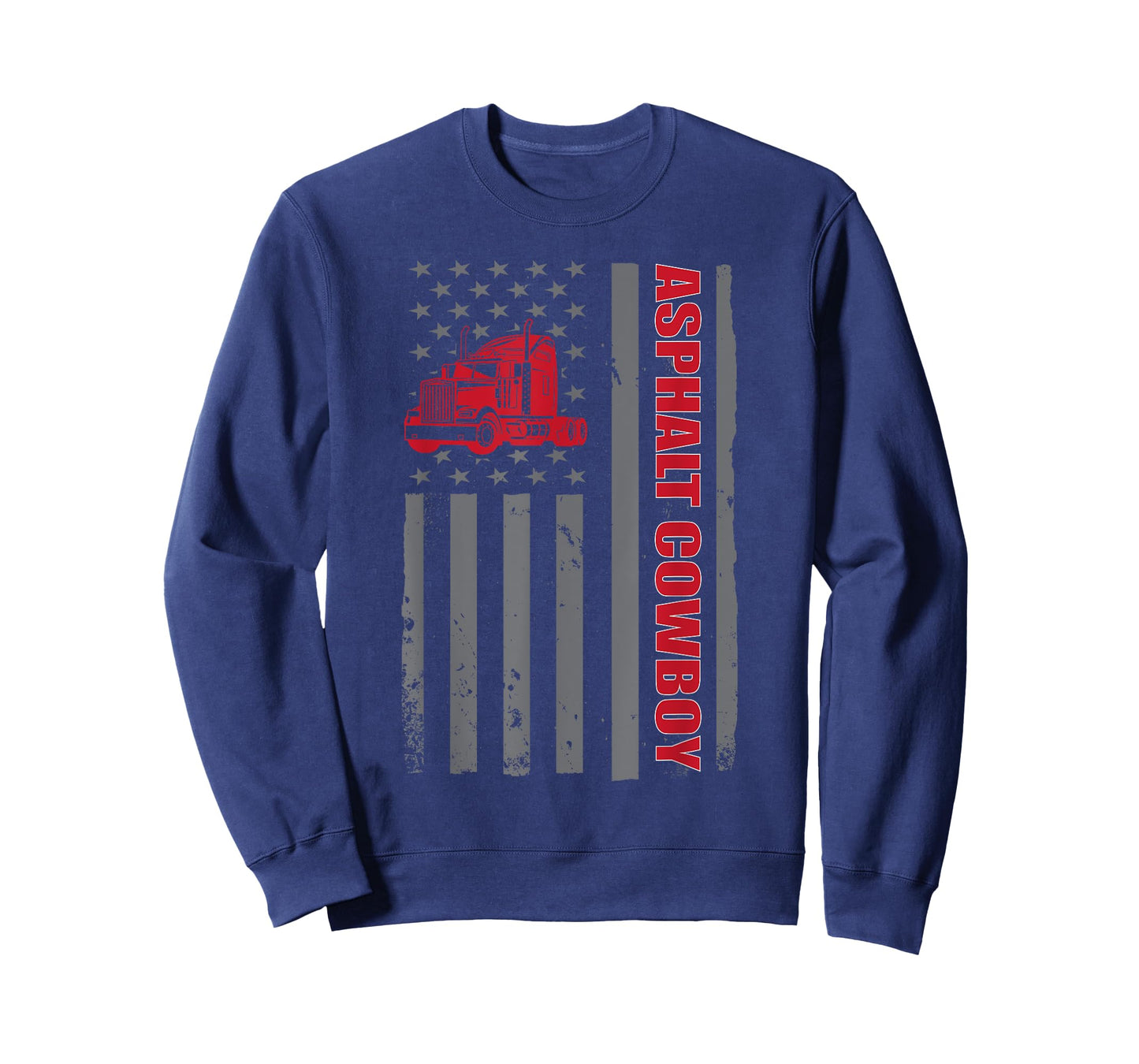 Asphalt Cowboy Patriotic Truck Lover USA Trucker Fanatic T-Shirt