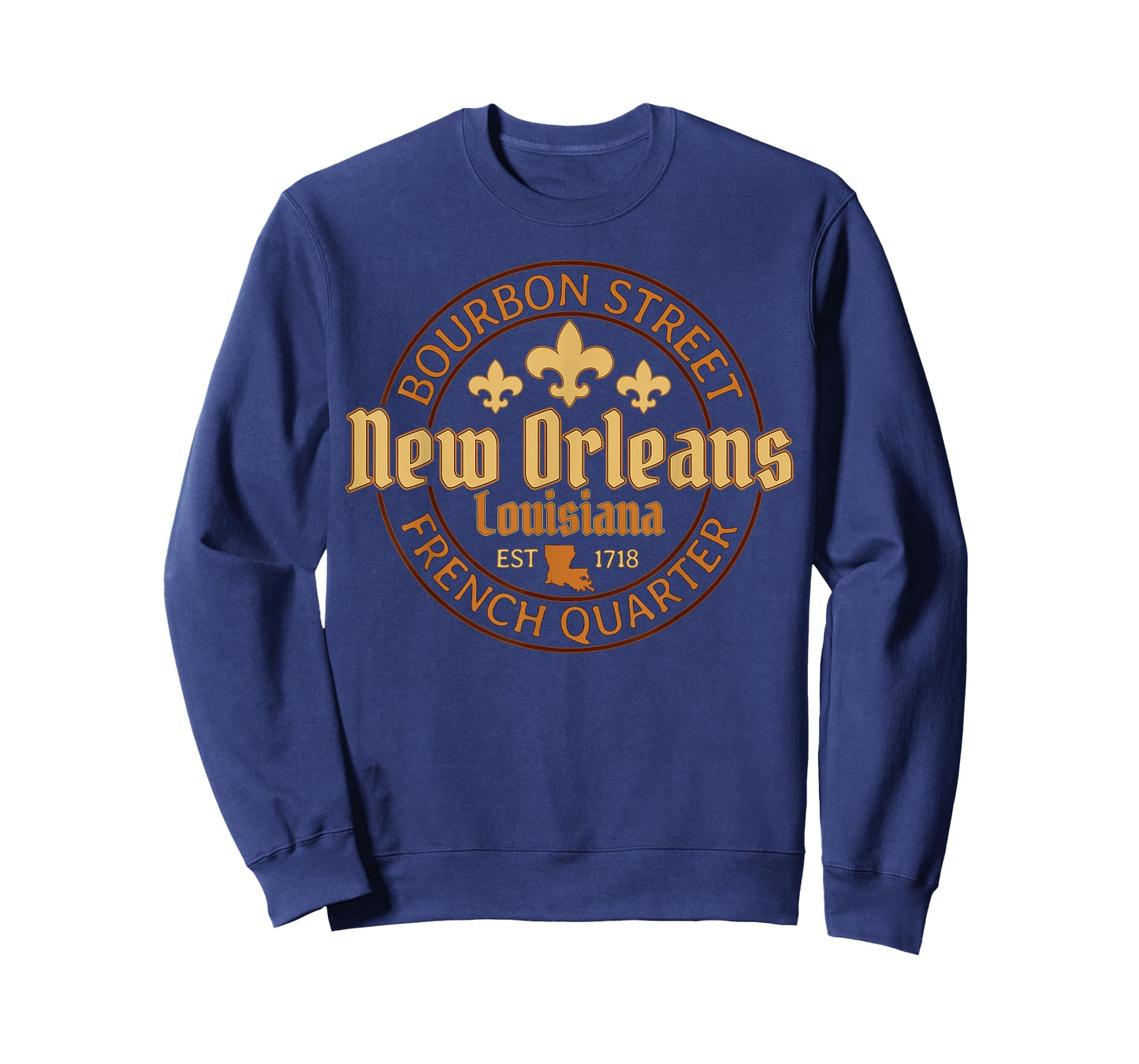 Bourbon Street New Orleans Louisiana French Quarter Est 1718 T-Shirt