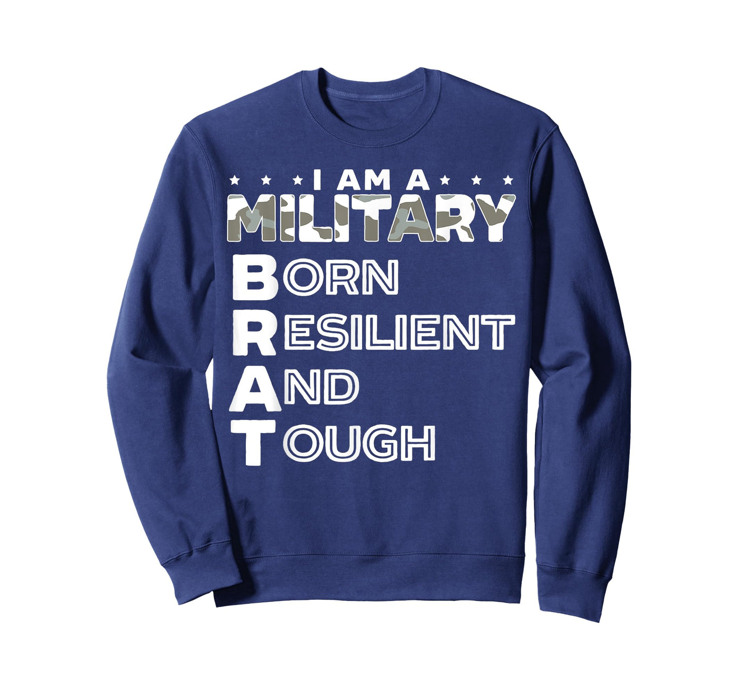 I Am A Military Brat Veteran Soldier Military Child Month T-Shirt
