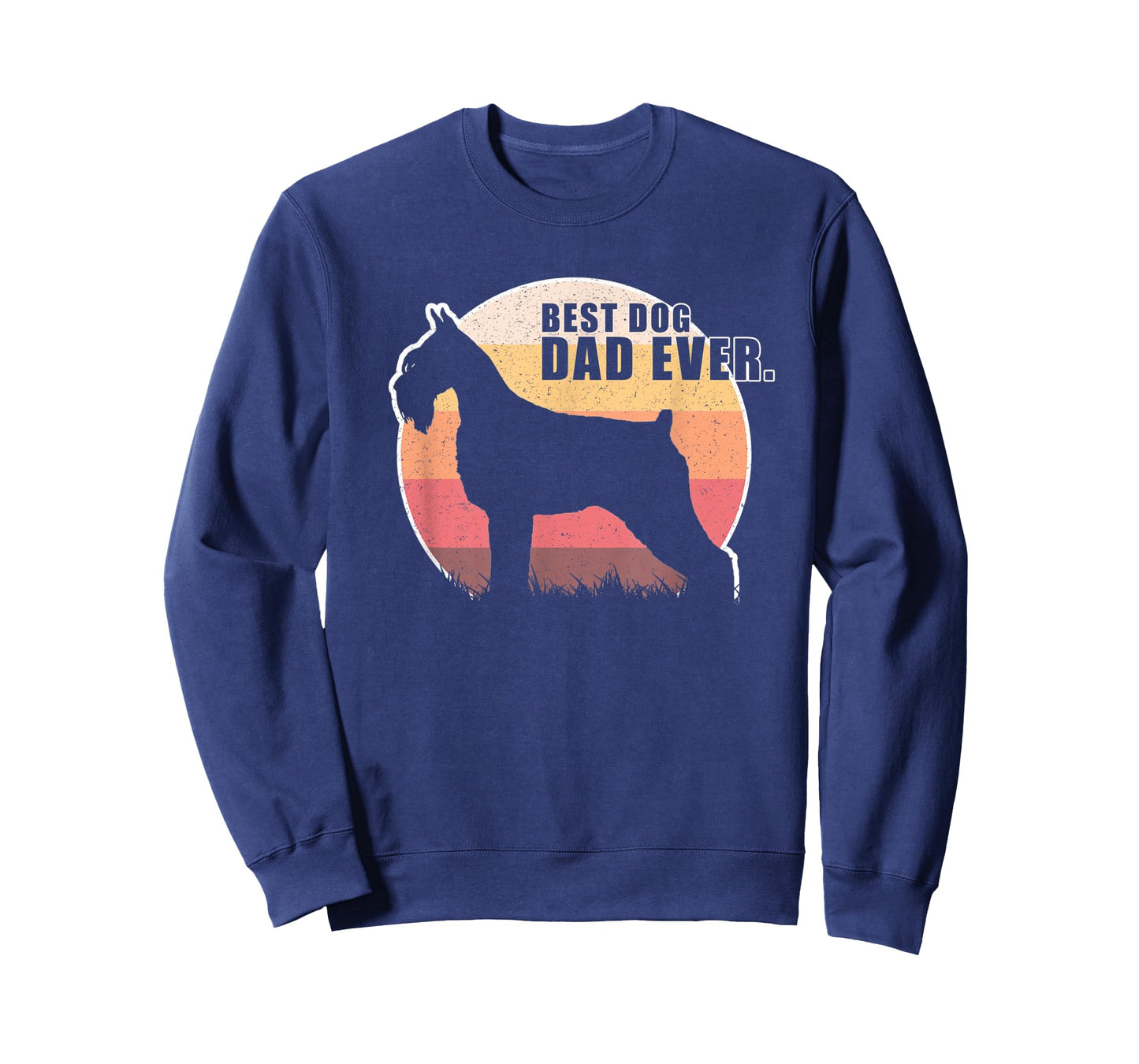 Vintage Retro Best Dog Dad Ever Standard Schnauzer T shirts Men Women Kids T-Shirt