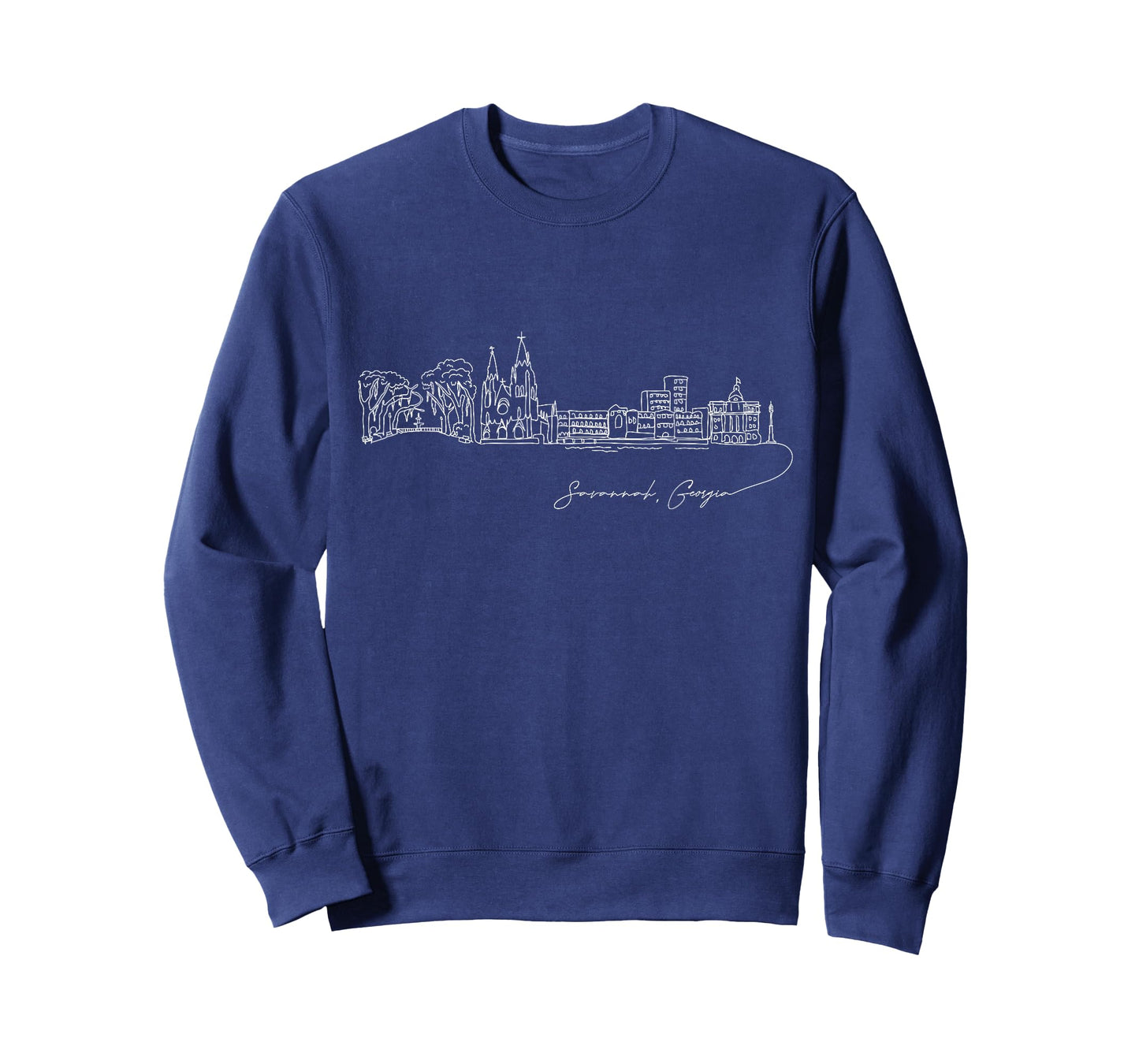Signature Savannah City Skyline - Georgia Souvenir T-Shirt