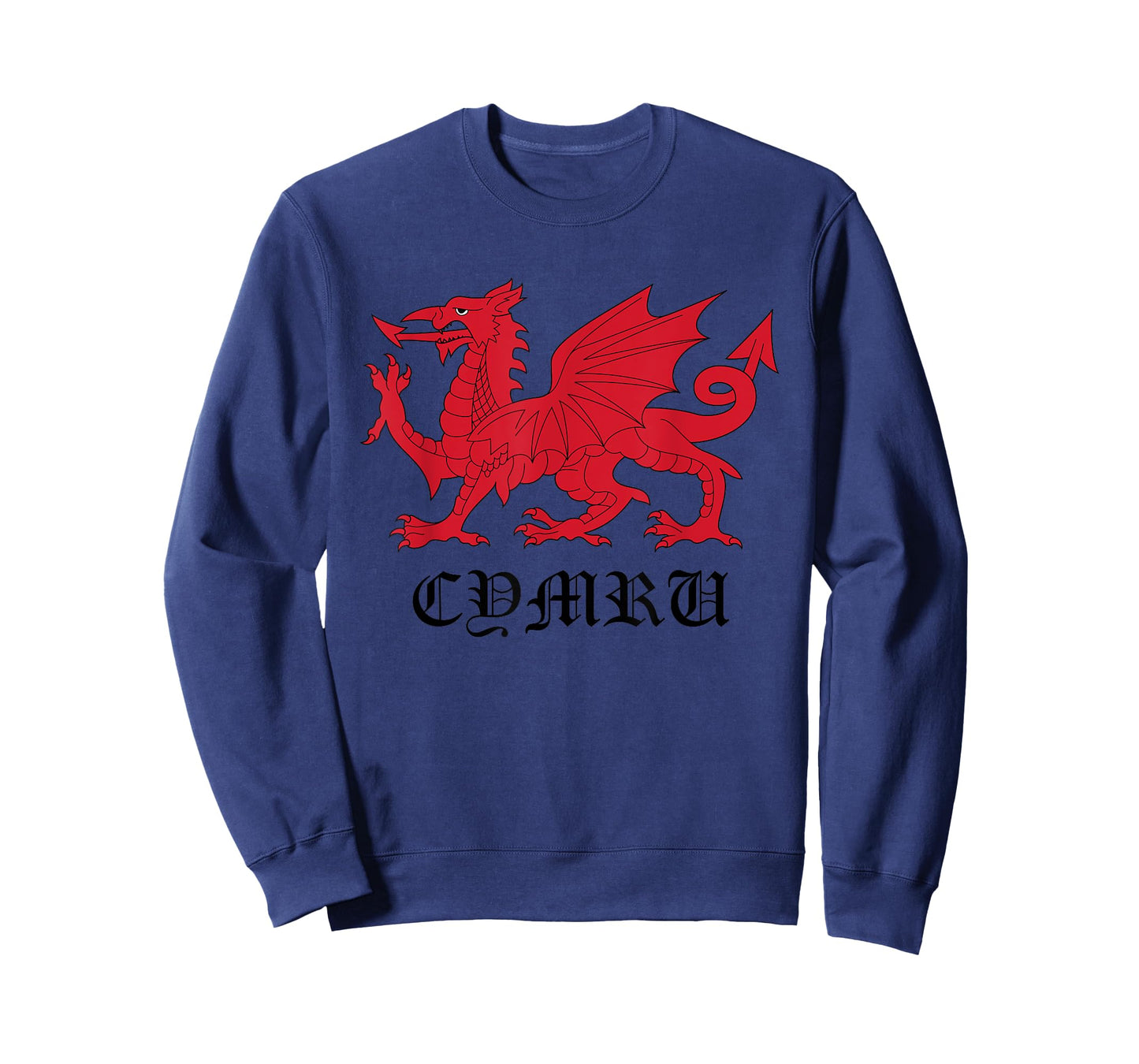 Retro Heraldic Red Welsh Dragon of Wales CYMRU Y Ddraig Goch Women Kids Men T-Shirt