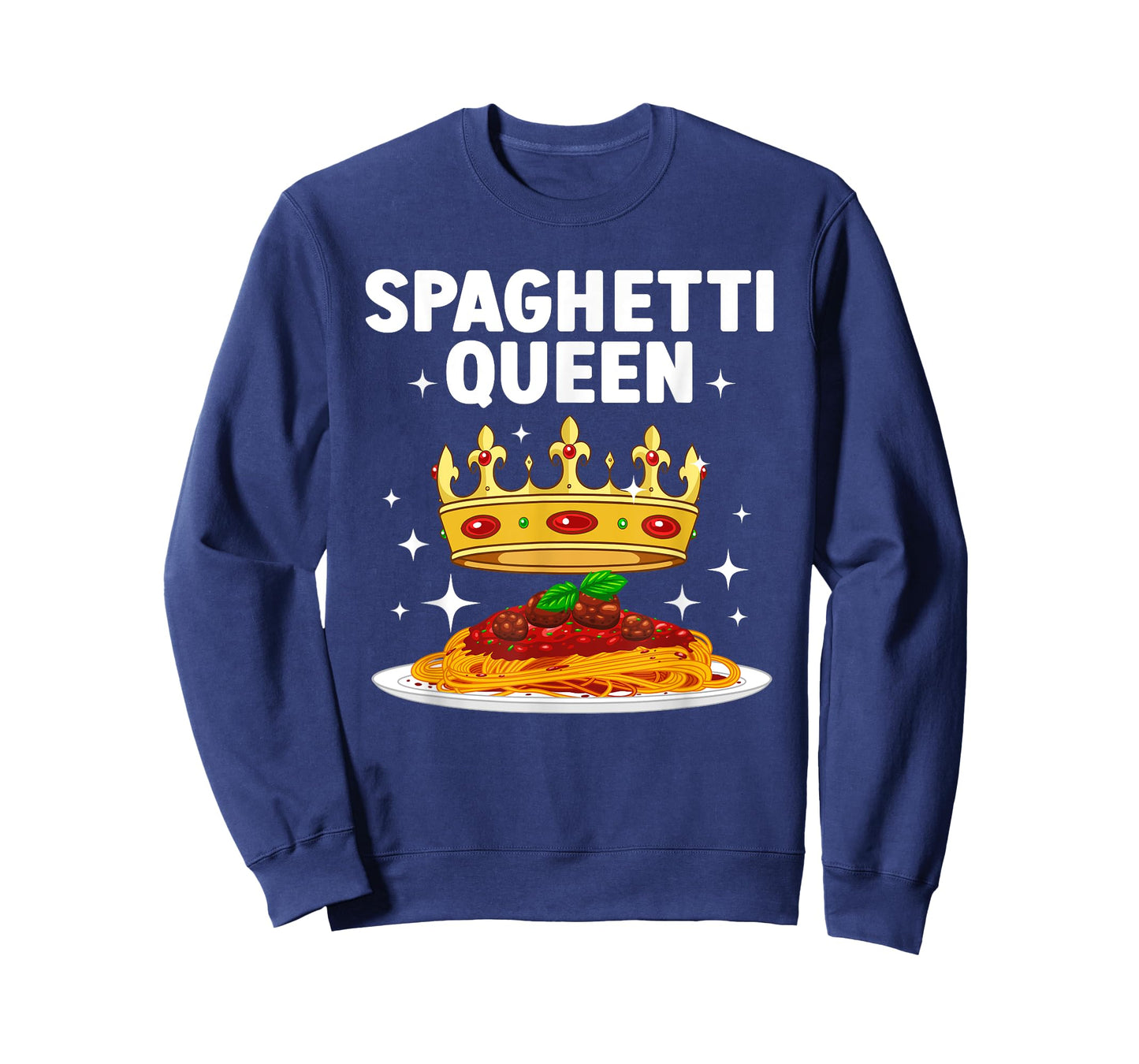 Best Spaghetti Queen Design For Women Girls Spaghetti Lovers T-Shirt