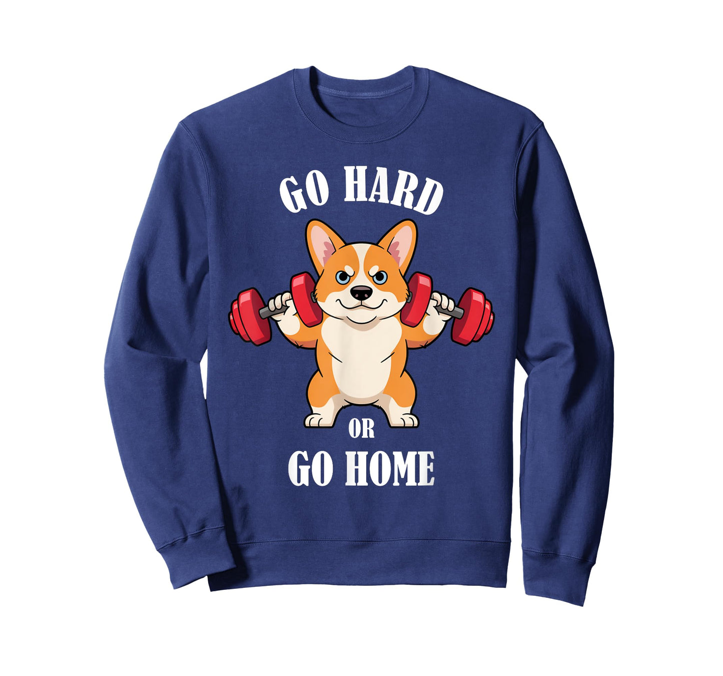Corgi Workout Lifting Dumbbells Weightlifting Funny Gym T-Shirt