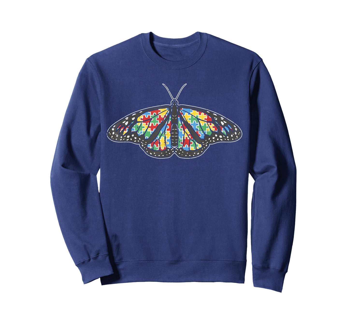 Monarch Butterfly Puzzle Shirt Autism Awareness Support Gift T-Shirt