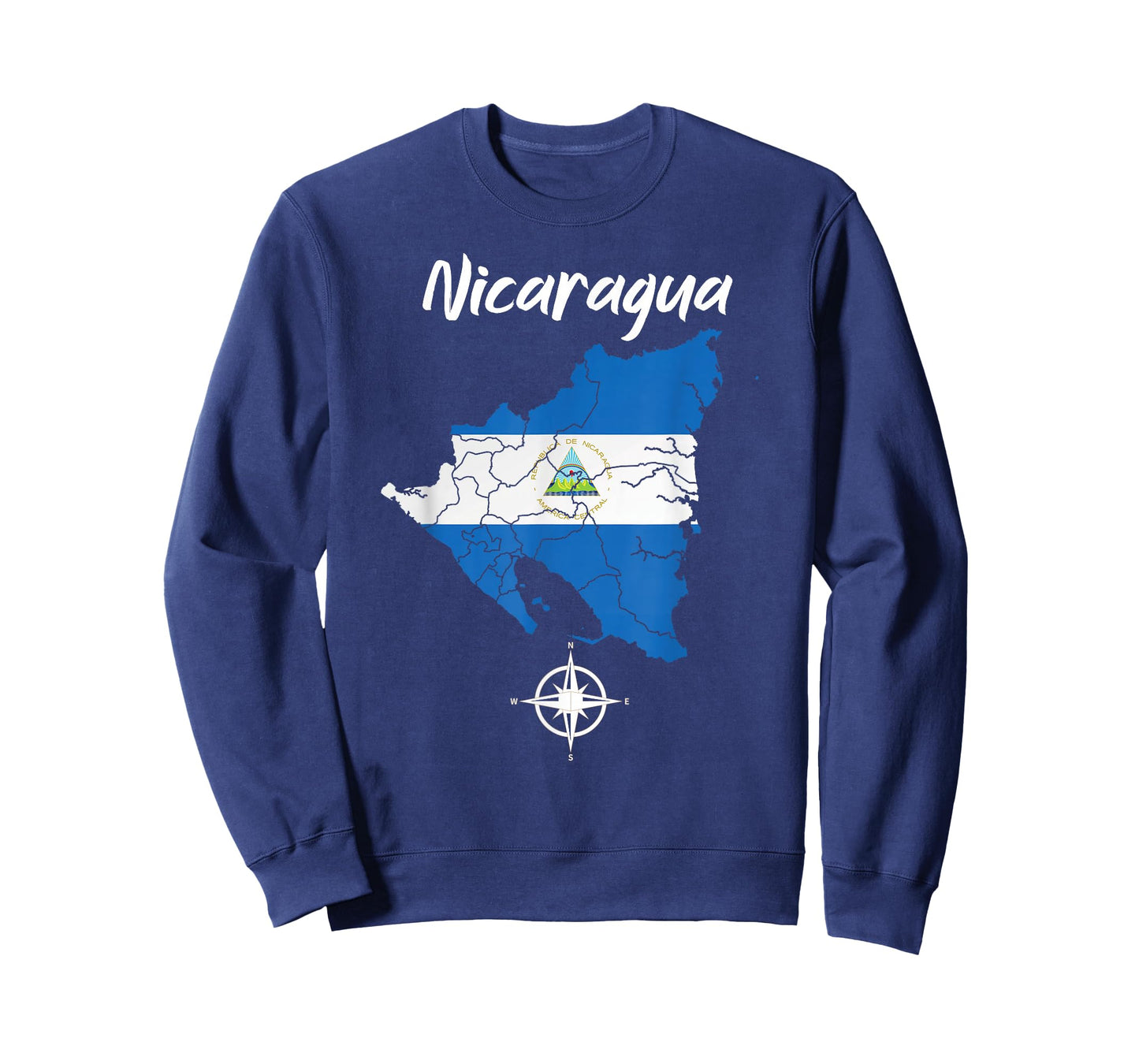 Nicaragua Blue Flag Men Women Kids Nicaraguan T-Shirt