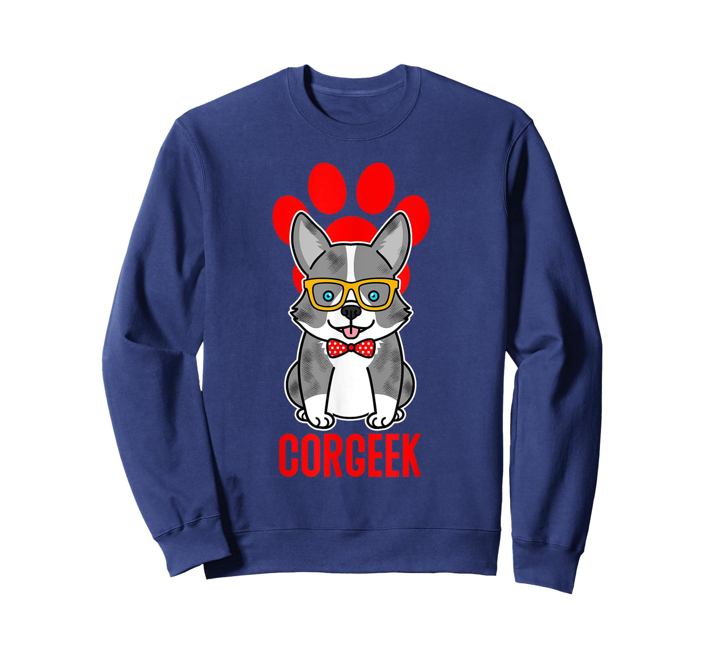 Funny Blue Merle Corgi Corgeek Graphic T-Shirt