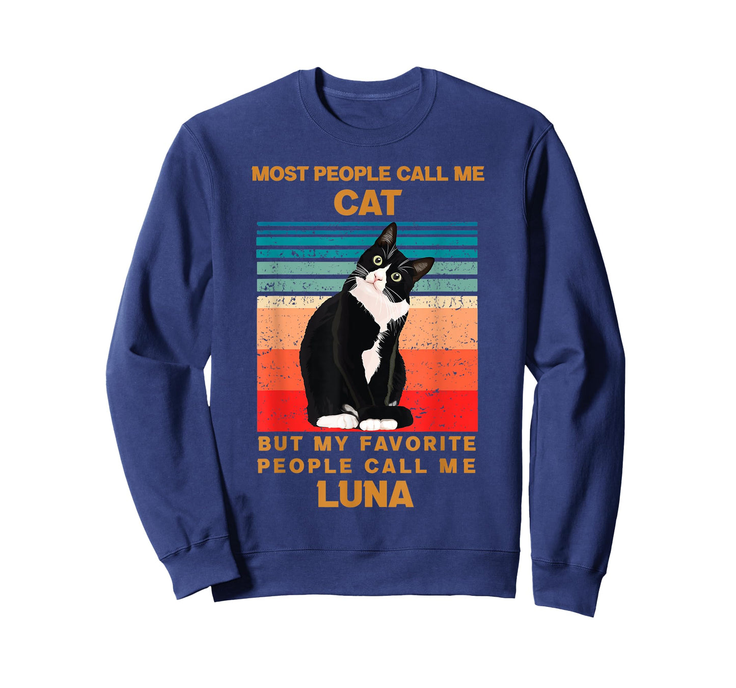 cat name Luna cute black cat my favorite people call Me T-Shirt