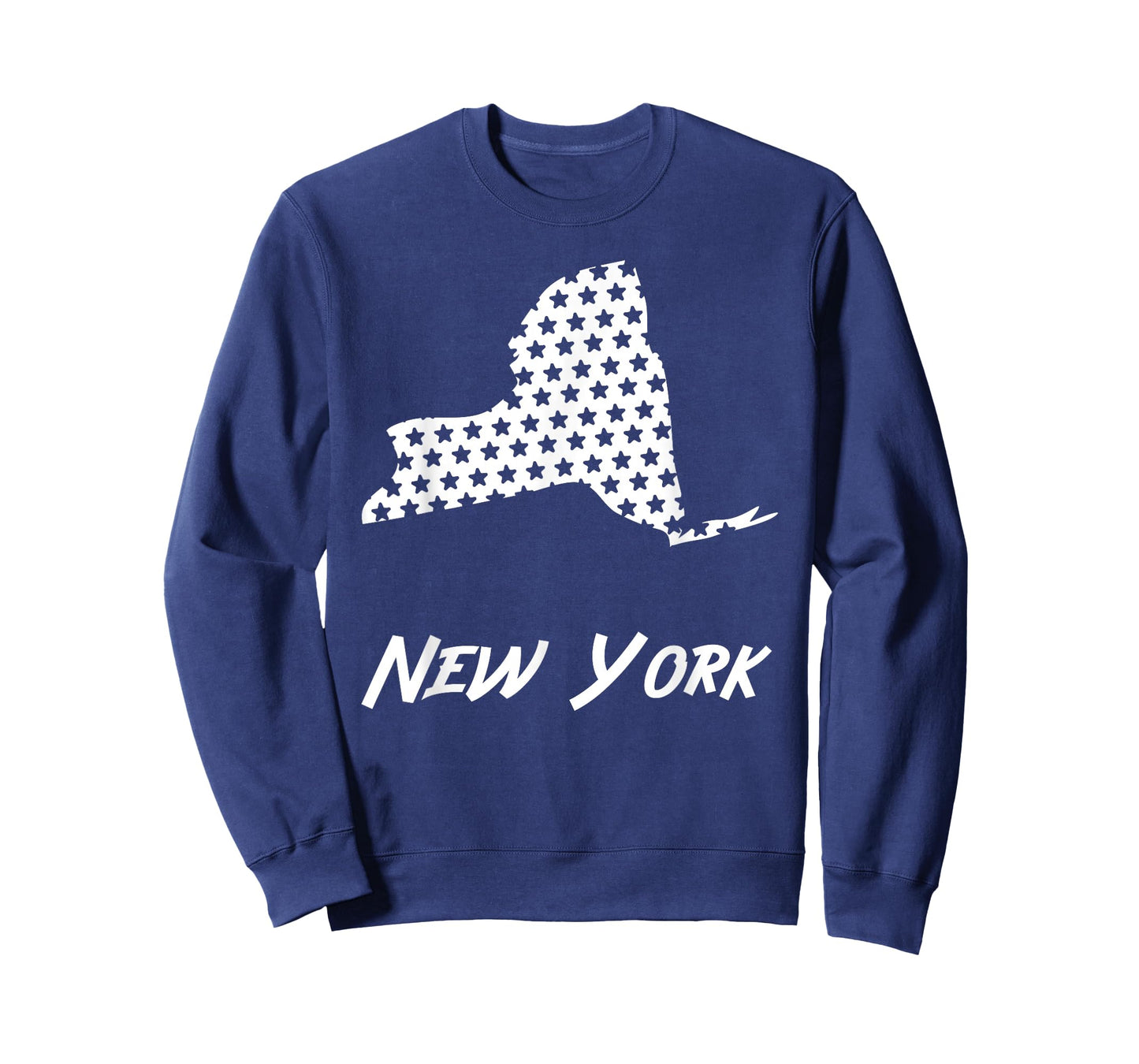 New York USA State Outline Stars Vintage Retro Design T-Shirt