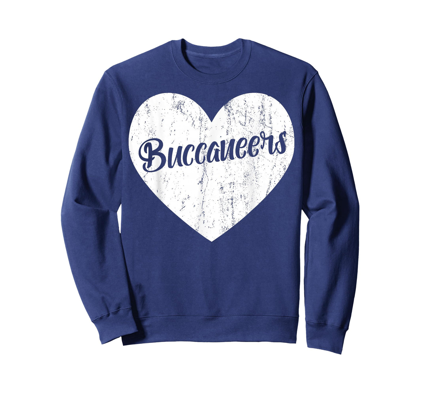 Buccaneer School Sports Fan Team Spirit Mascot Heart Gift T-Shirt