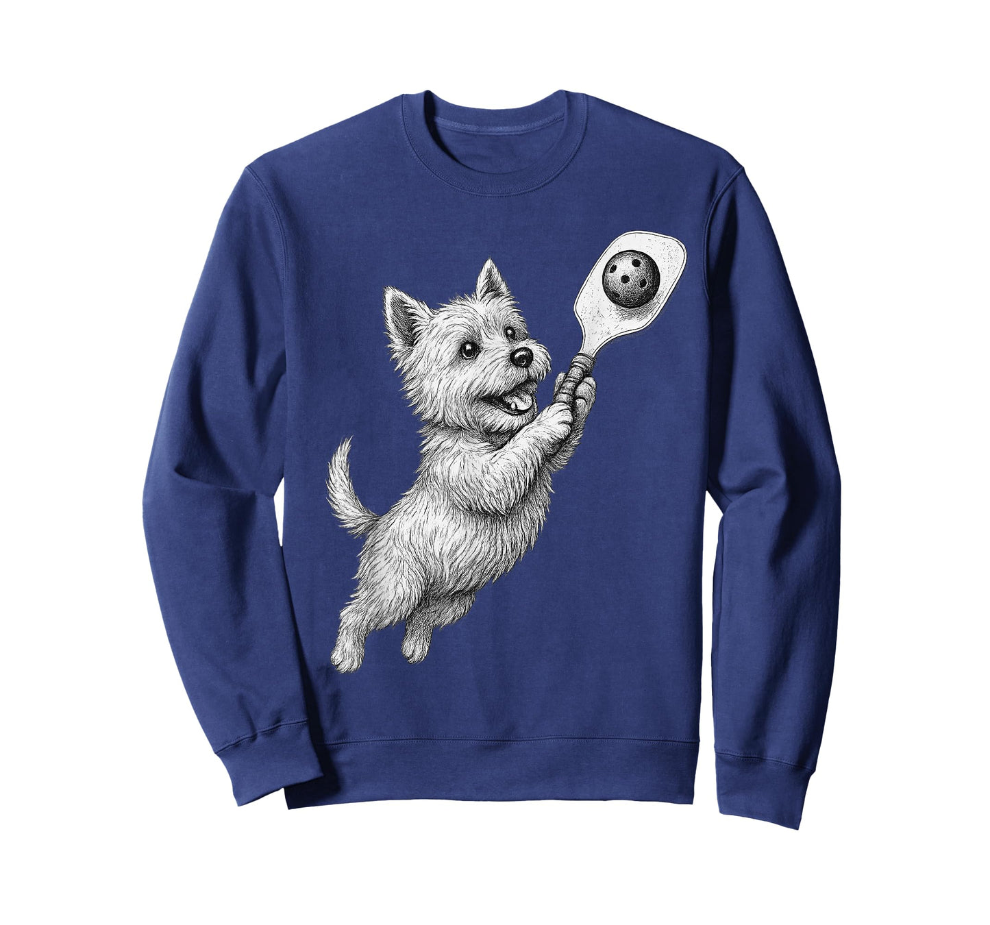 West Highland White Terrier Playing Pickleball Sports Dog T-Shirt