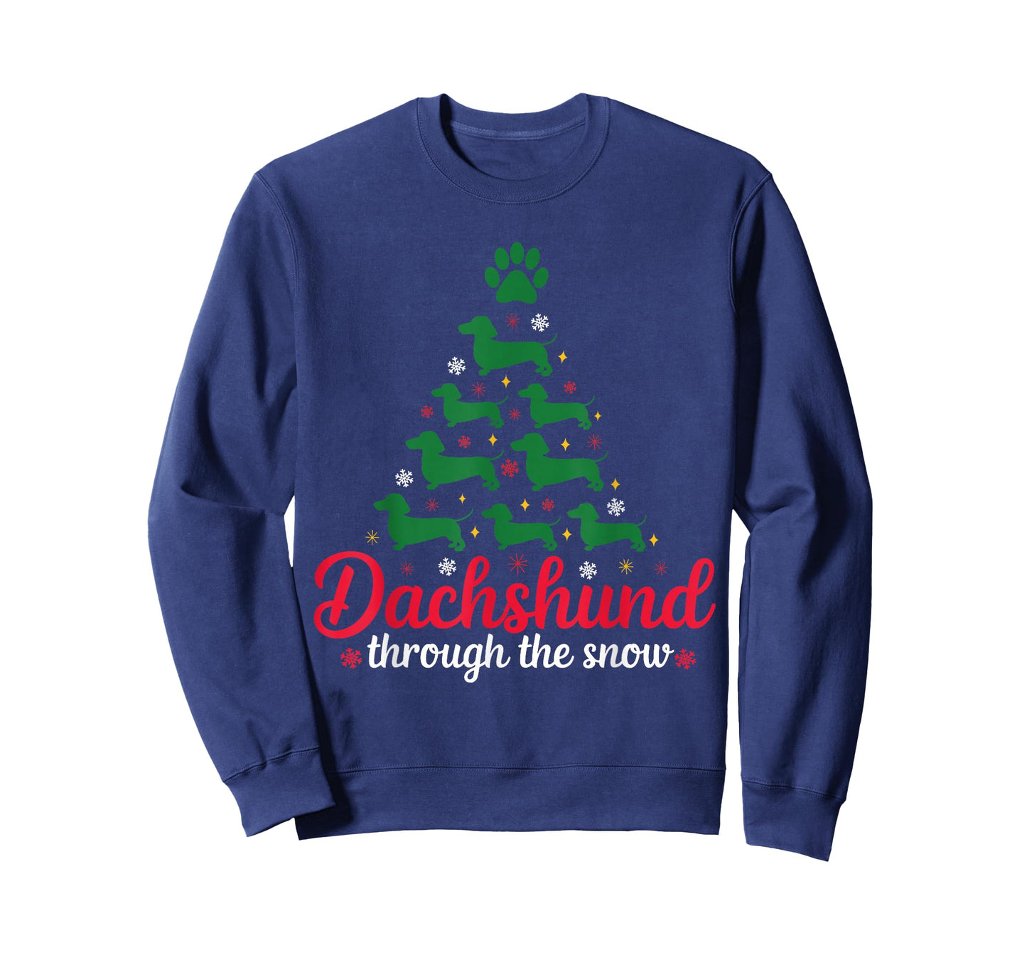 Funny Dachshund Christmas Dog tree Dachshund Xmas T-Shirt