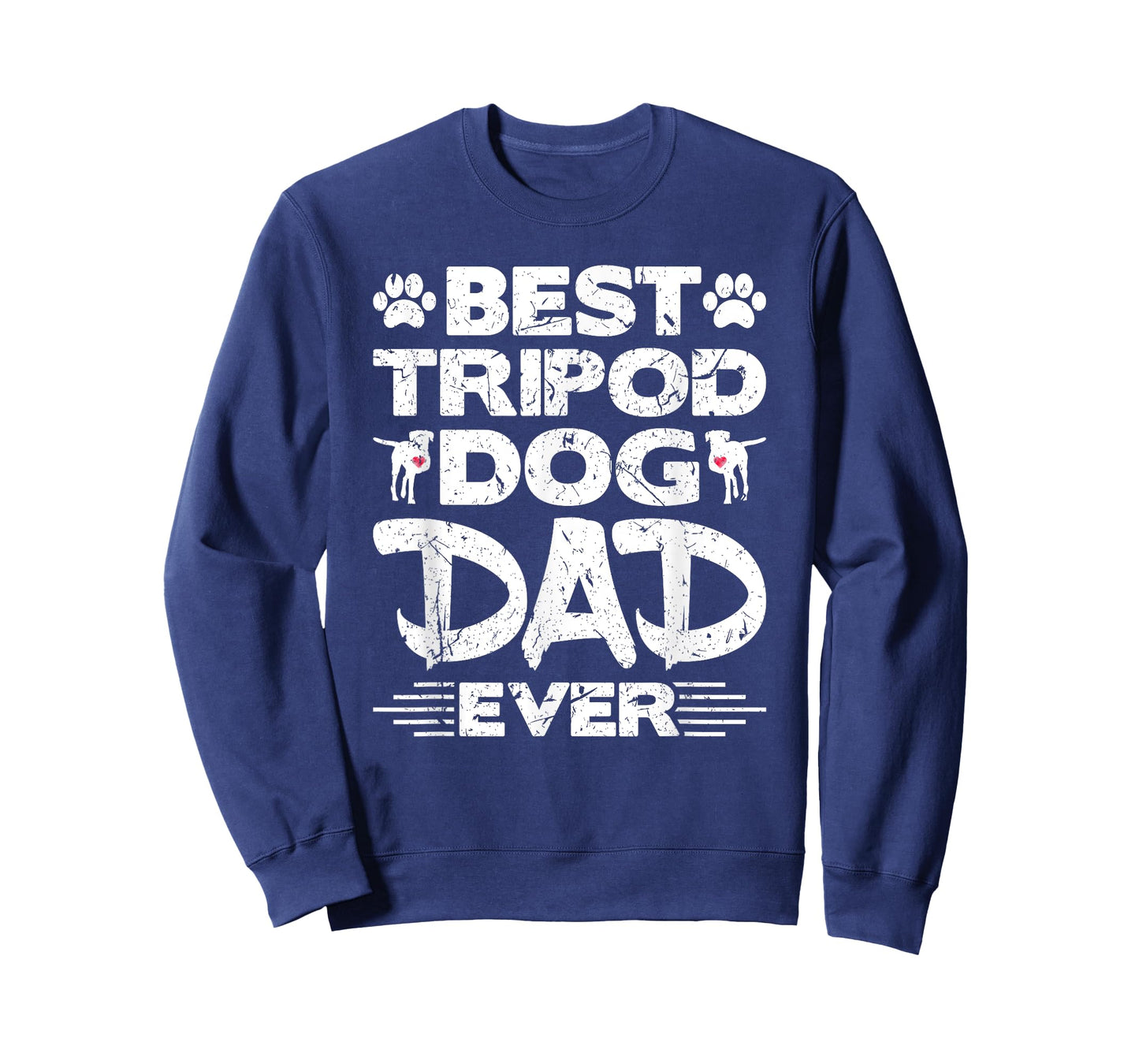 Best Tripod Dog Dad Ever Amputee Three Legged Dog Adoption T-Shirt