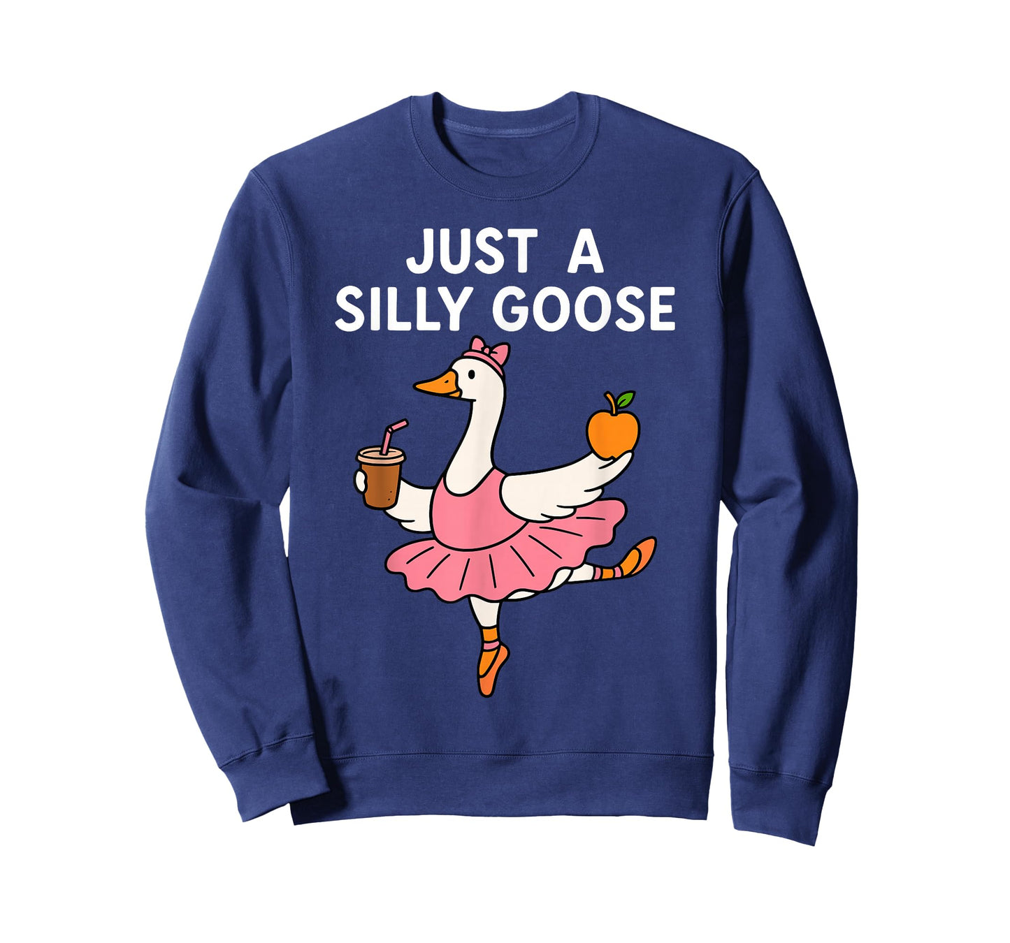 Just A Silly Goose Ballerina Ballet Dancing Dance Goose Mom T-Shirt