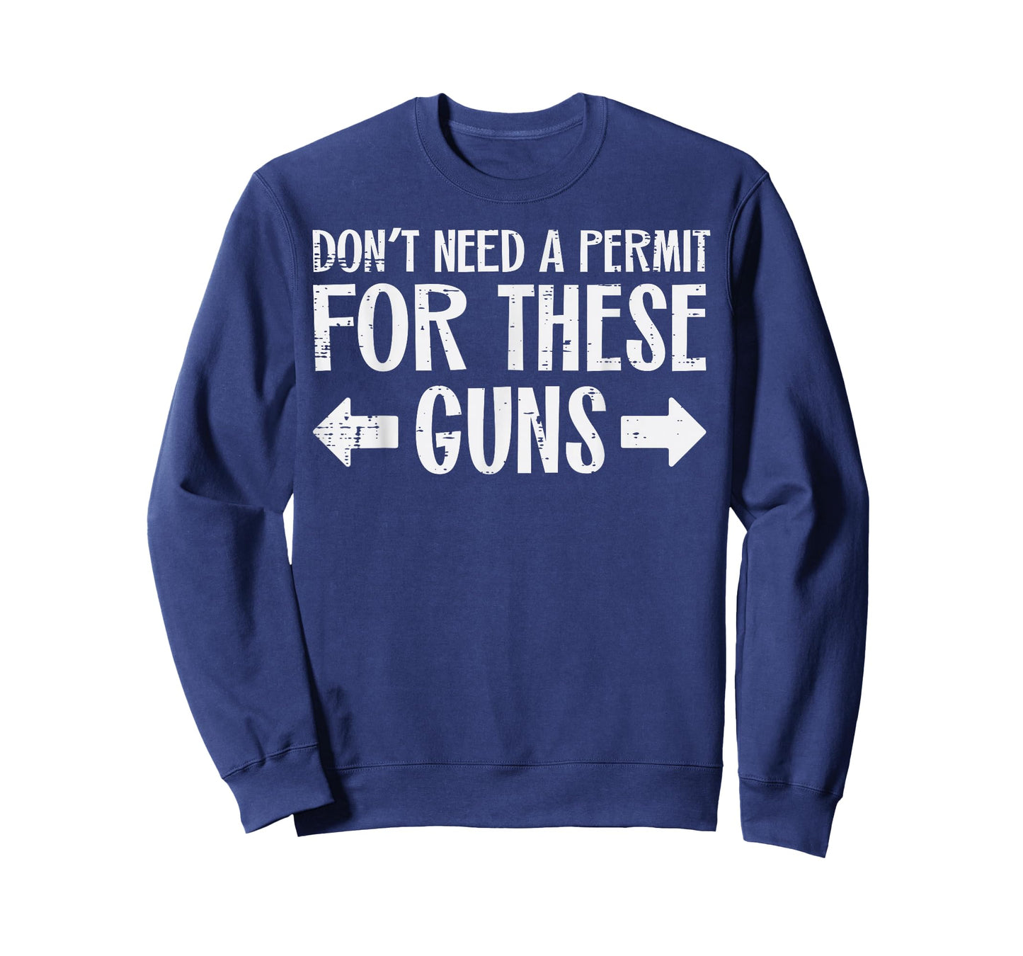 Gym Dont Need Permit For These Guns Funny Workout Men Women T-Shirt
