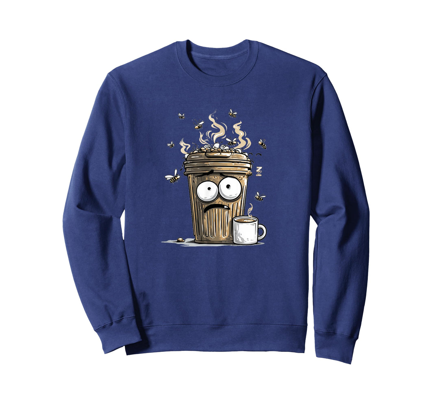 Trash Can Look with Mug for Coffee and Cups Lovers T-Shirt
