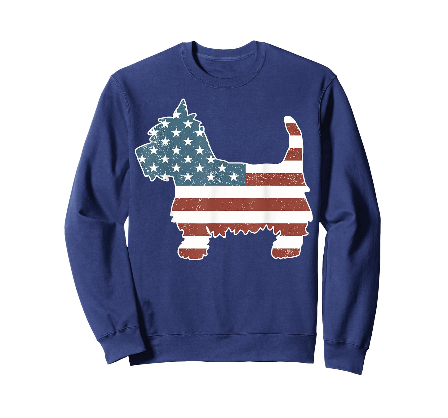 Vintage Patriot Westie Dog T-shirt Westie Silhouette Shirt Men Women Girls Kids T-Shirt