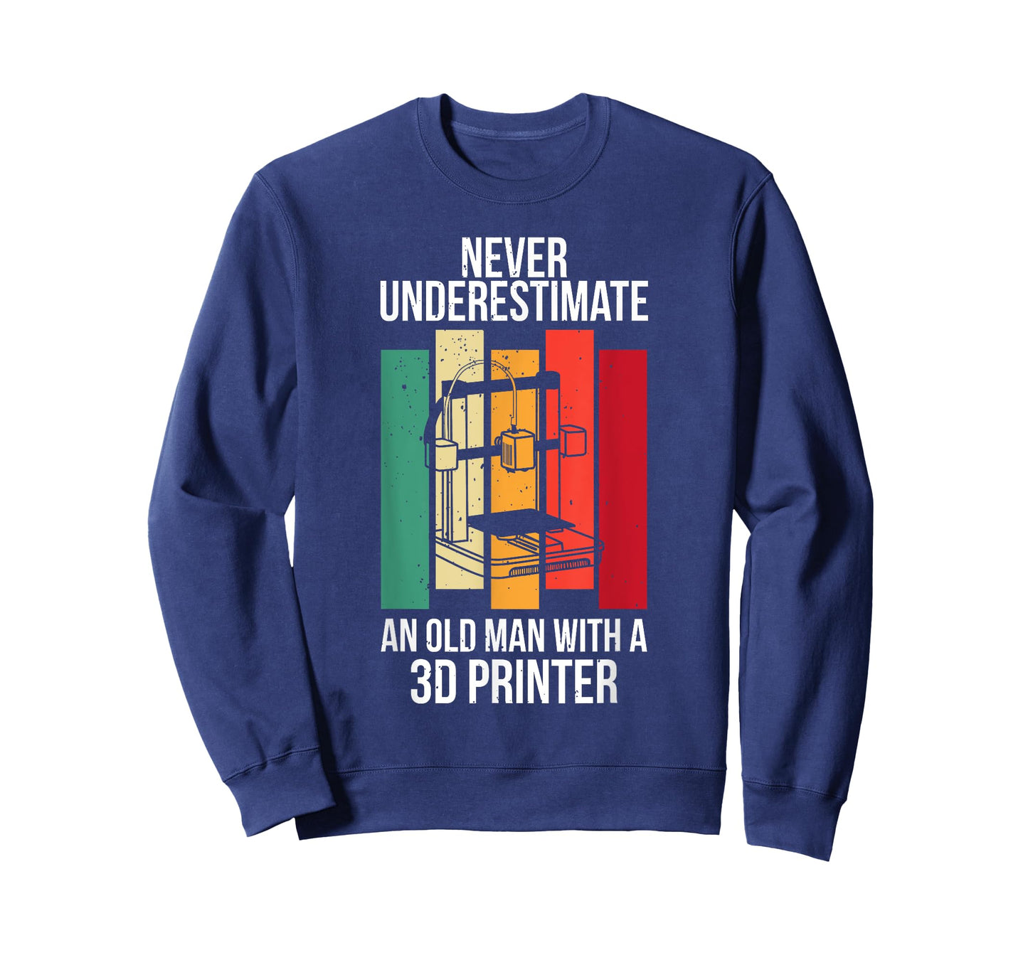 Funny Grandpa 3D Printer Filament Printing Machine Lover Gag T-Shirt